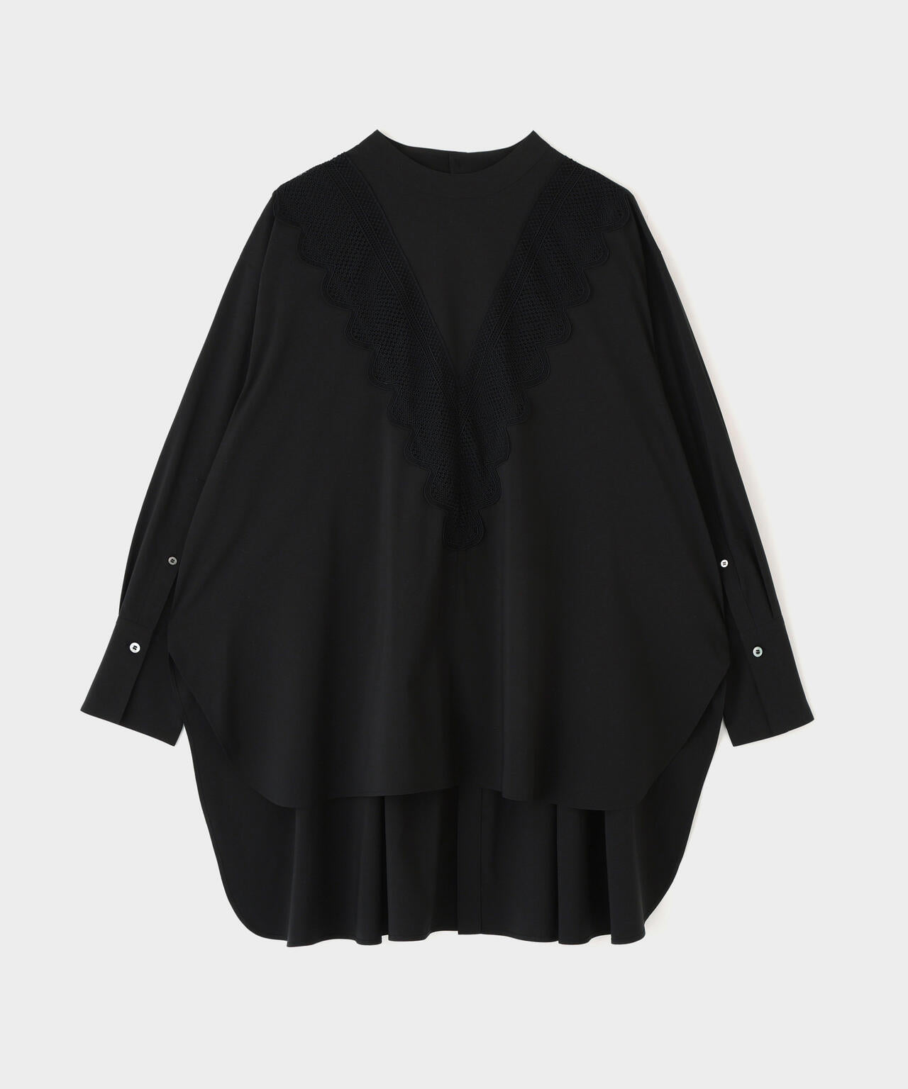 レース切り替えブラウス