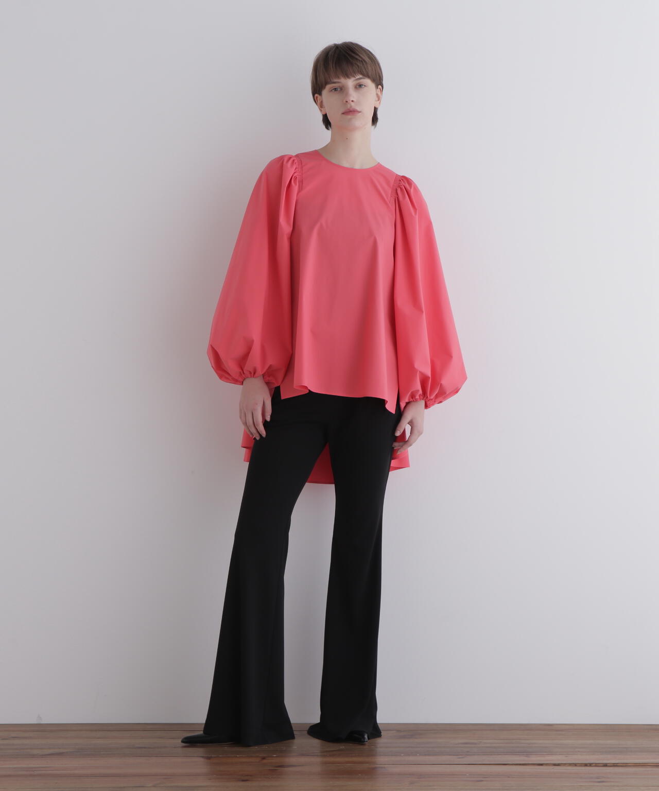 SOLOTEXブロードギャザーブラウス