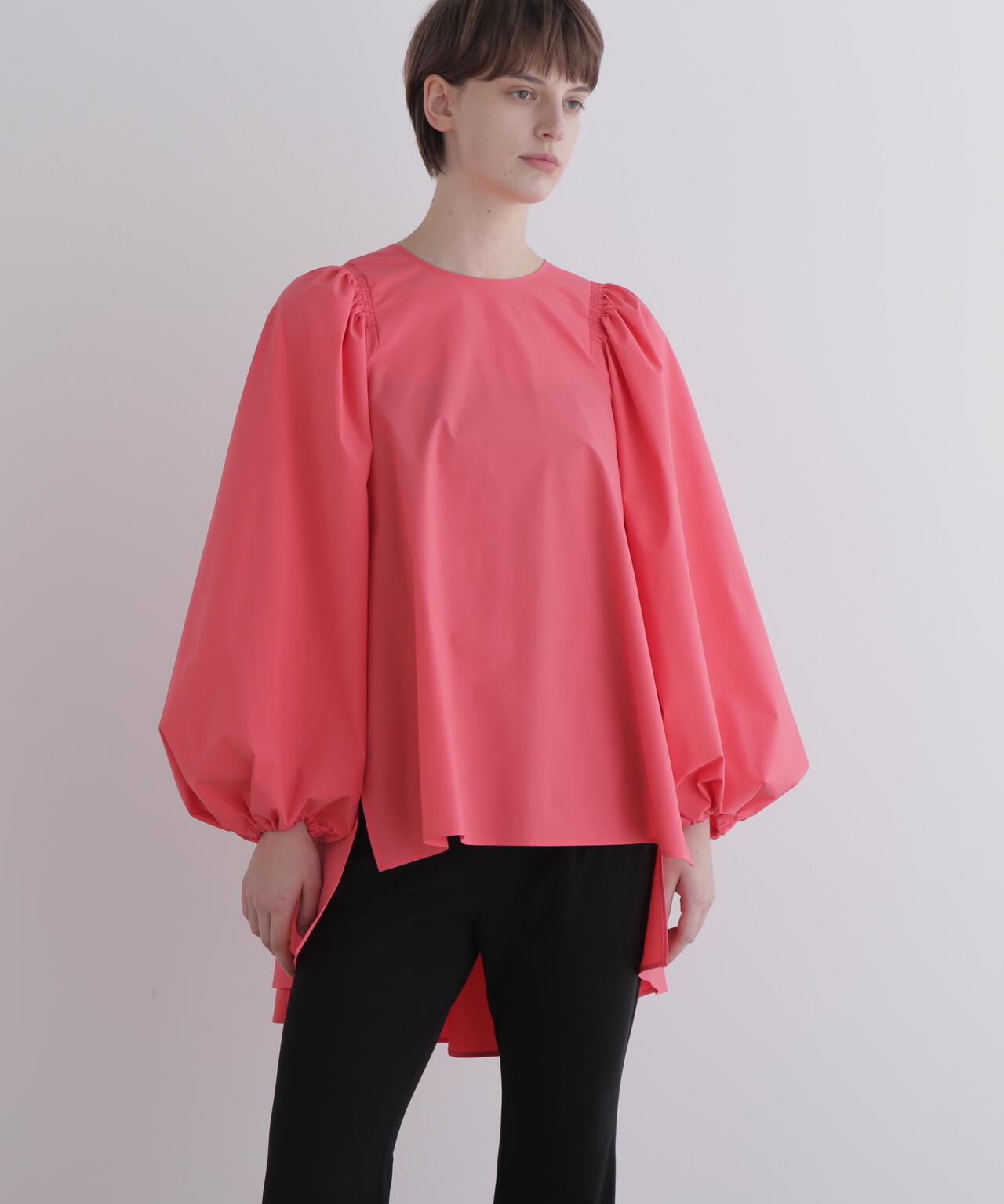 SOLOTEXブロードギャザーブラウス