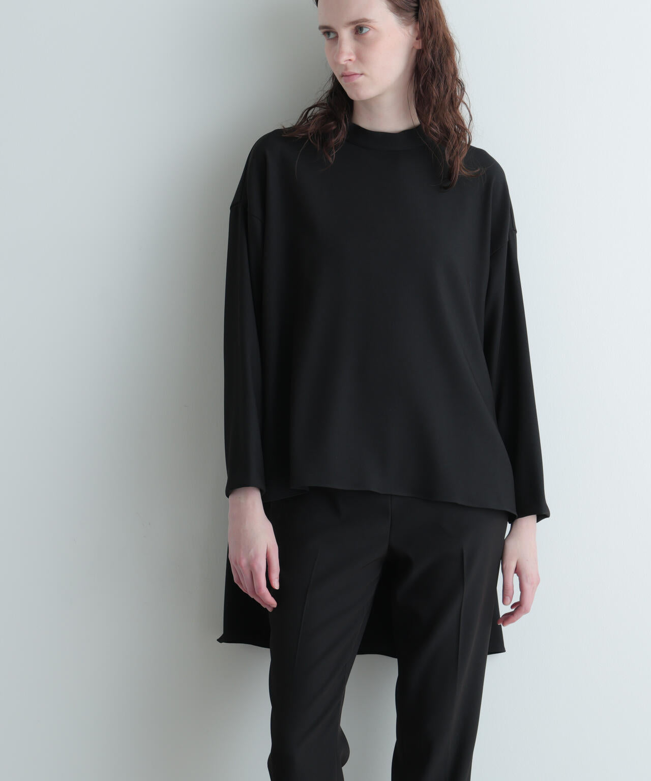 2WAYツイルロングスリーブブラウス