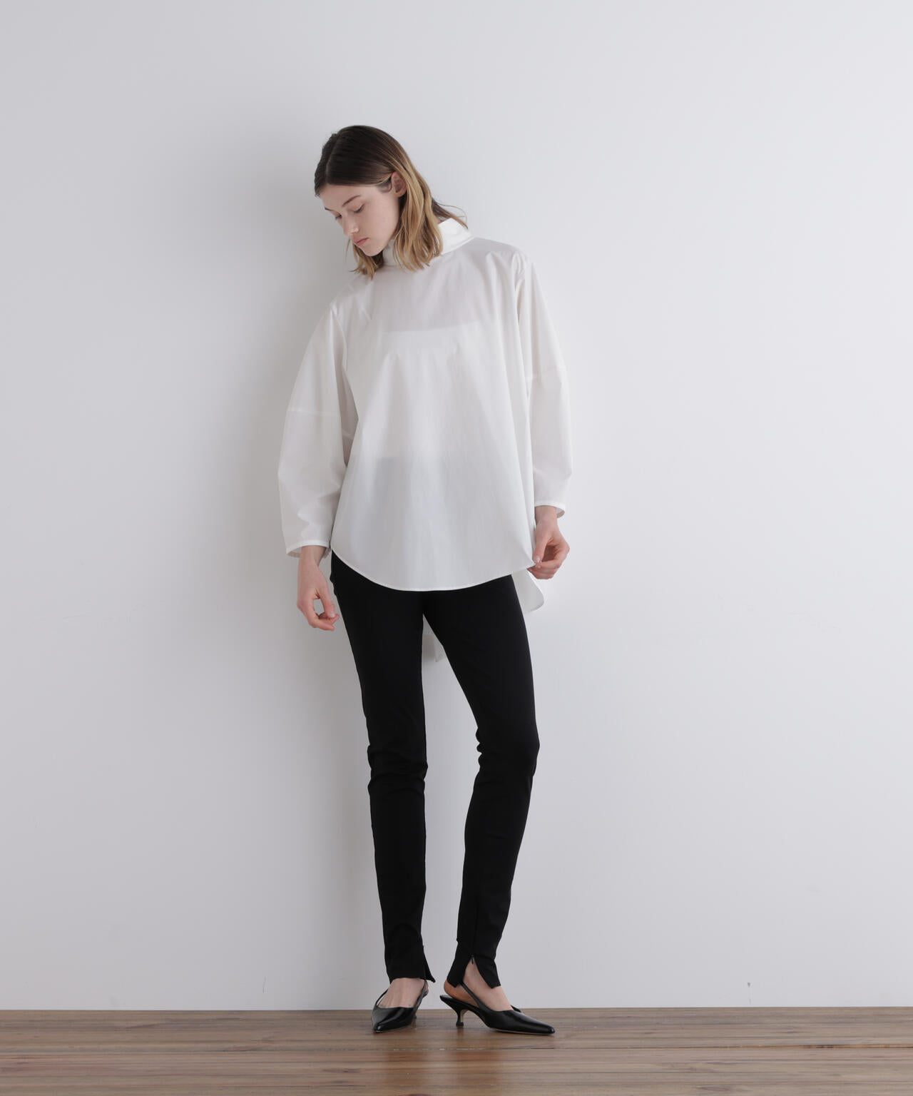 SOLOTEXブロードボウタイブラウス