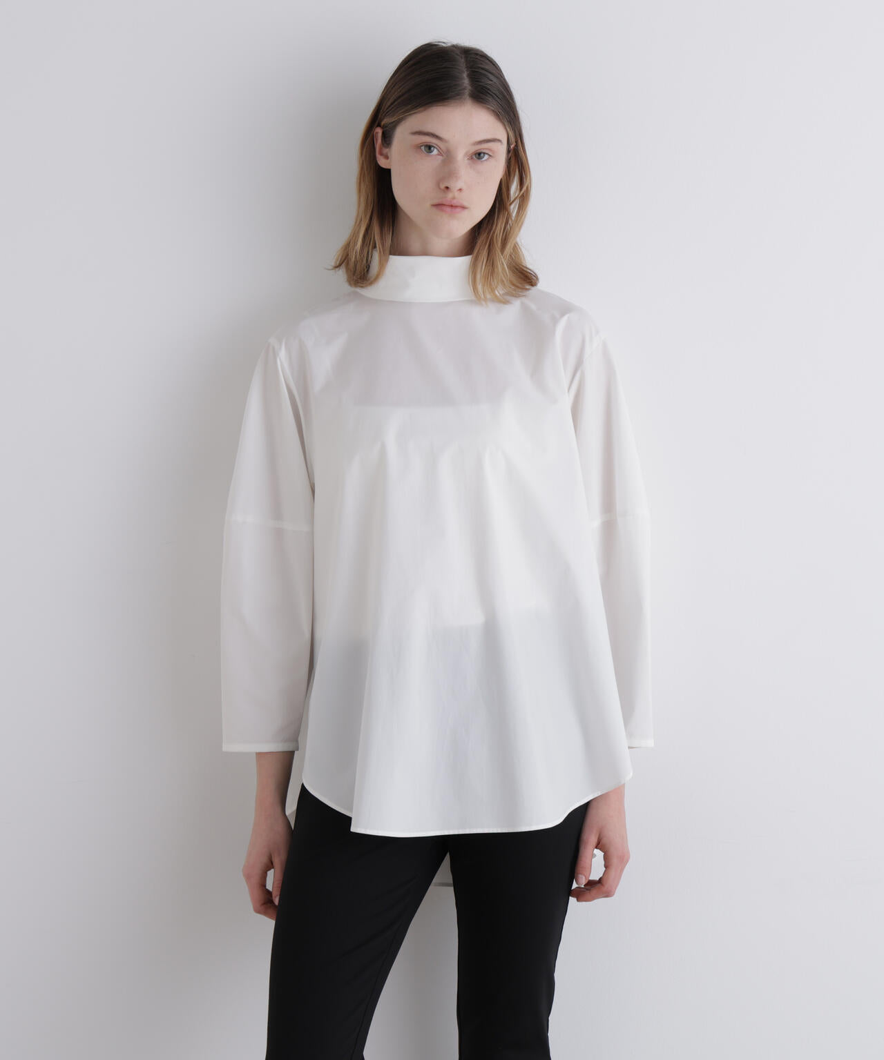 SOLOTEXブロードボウタイブラウス