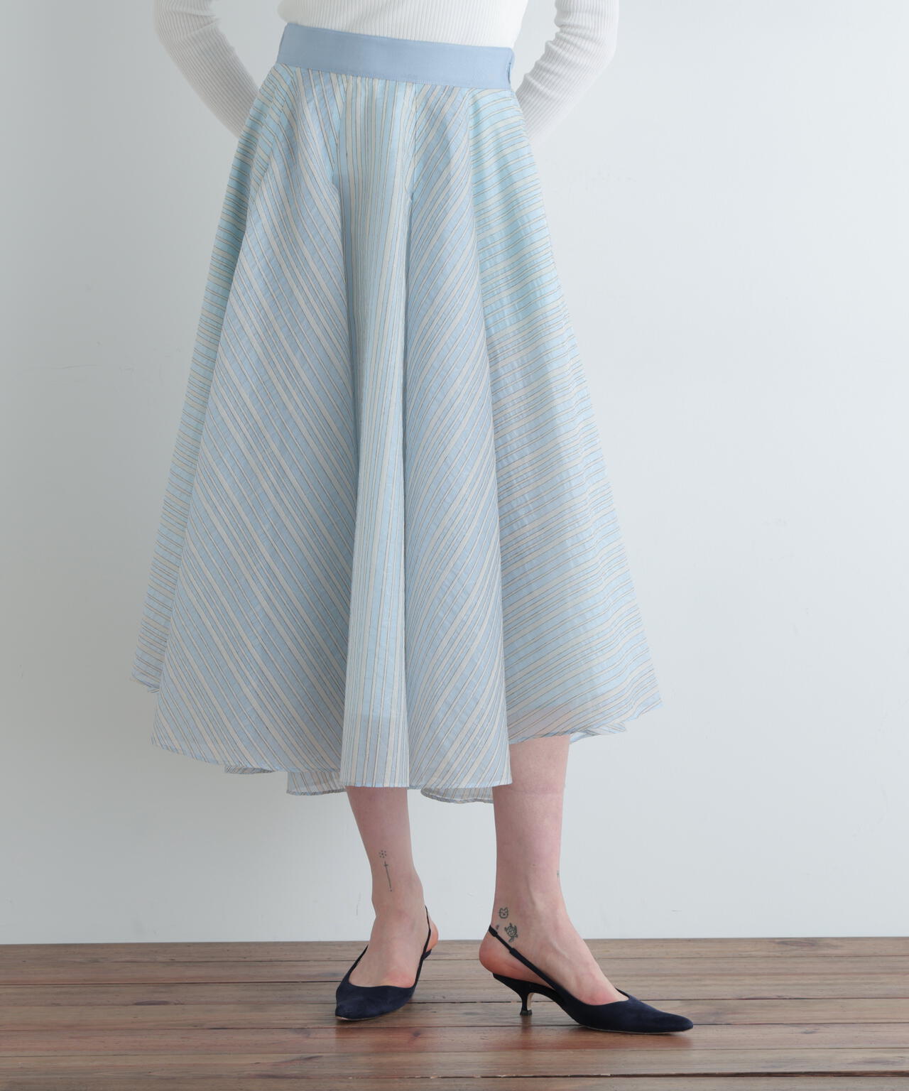 ストライプタックスカート