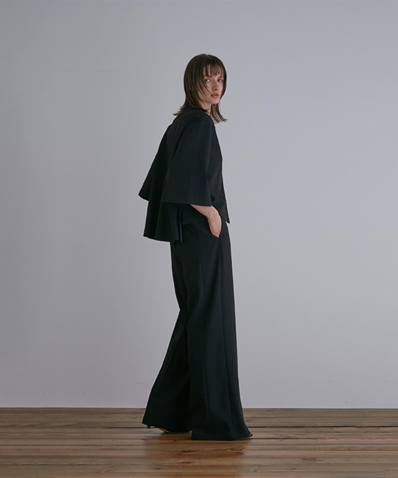 2WAYツイルワイドパンツ