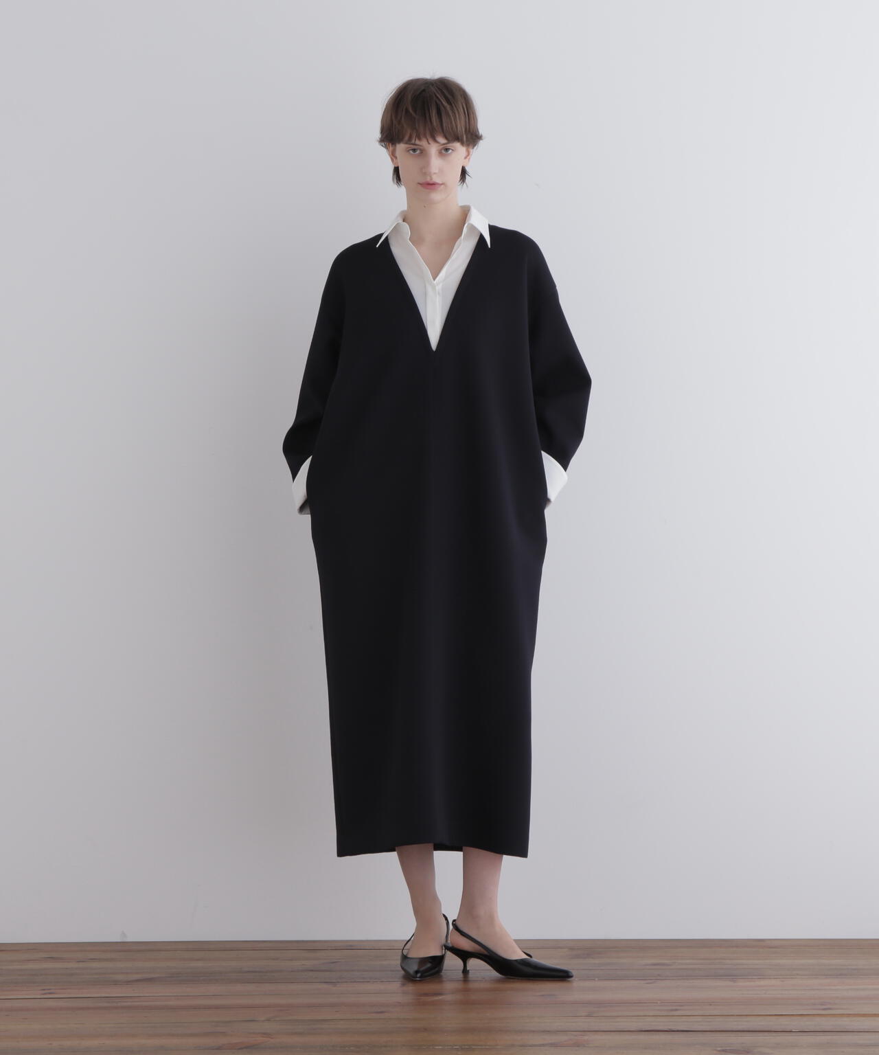 ジャージー襟付きワンピース | LE PHIL（ル フィル） ｜【公式】通販