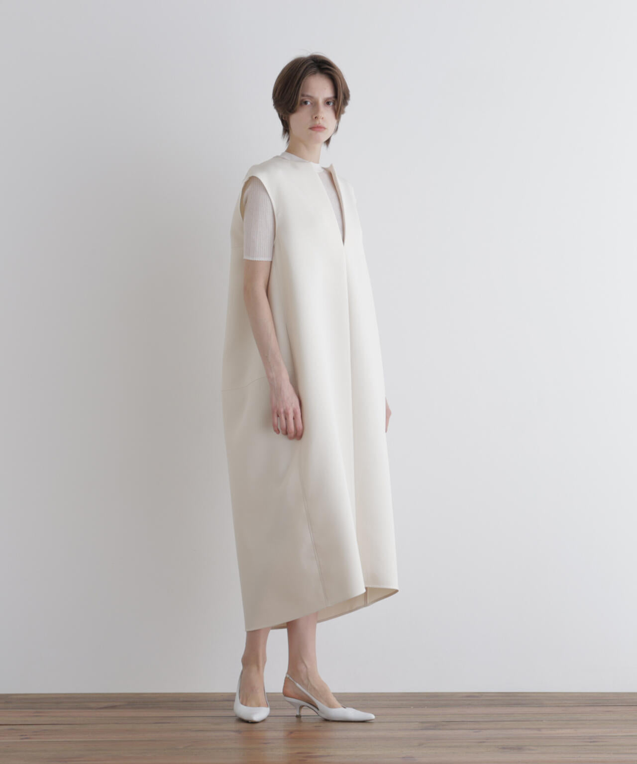 トリプルクロスノースリワンピース