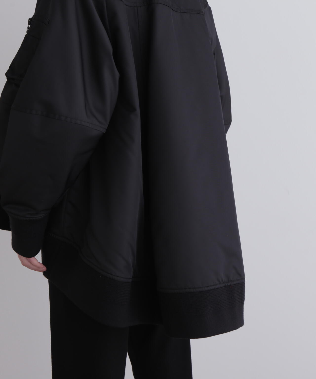 中綿リブキルティングジャケット