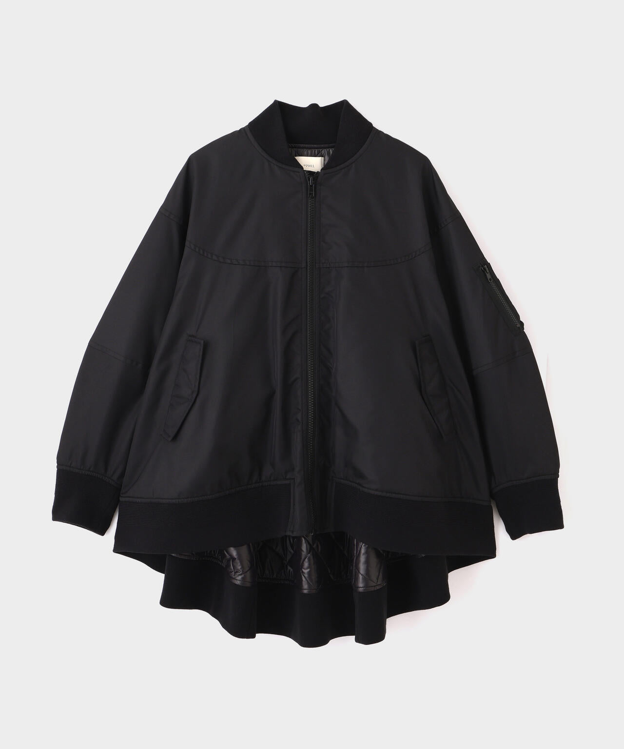 中綿リブキルティングジャケット