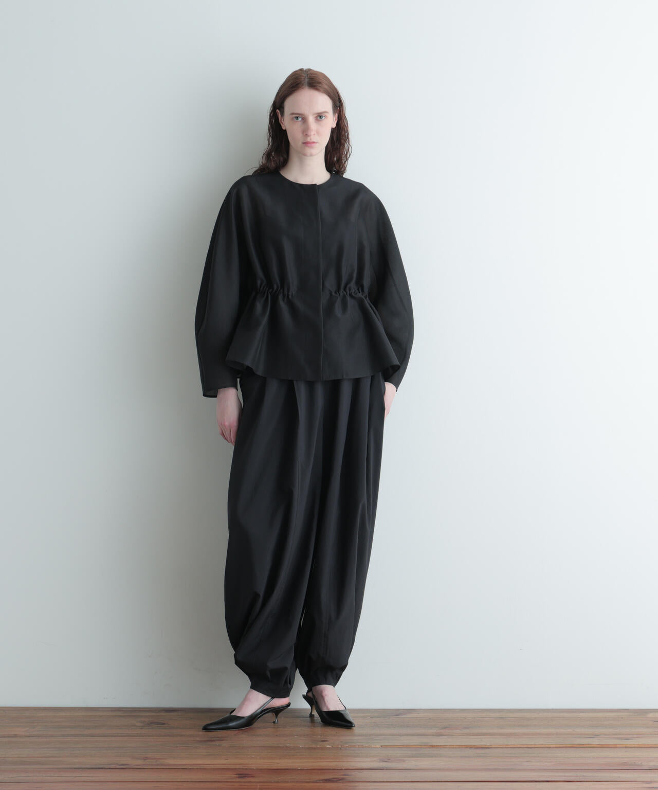 シアー袖ボリュームジャケット