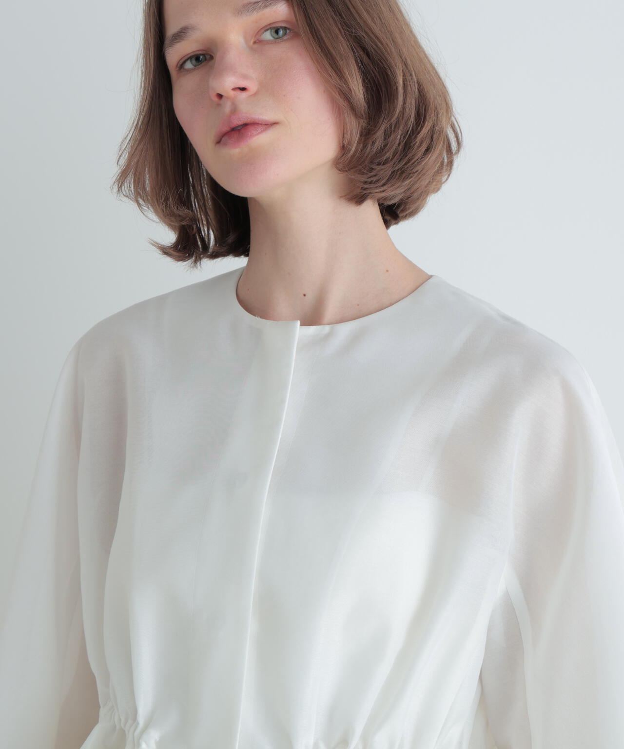 シアー袖ボリュームジャケット