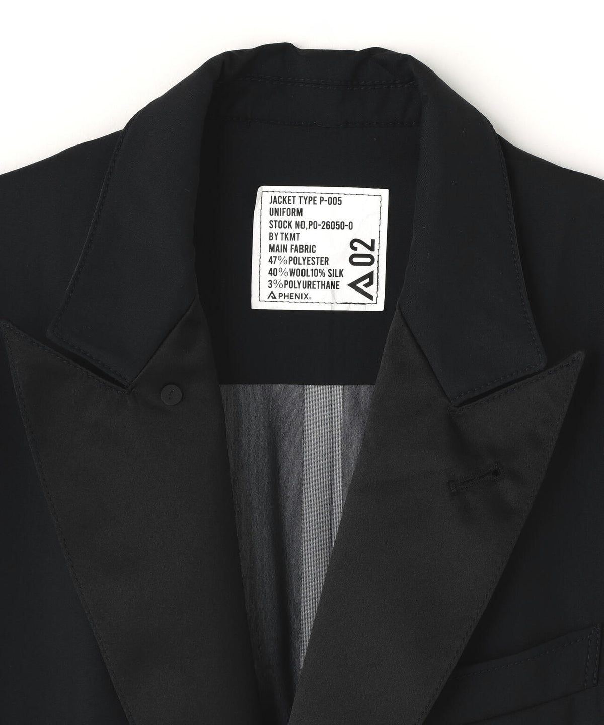 【PHENIX / フェニックス】3LAYER TUXEDO JACKET