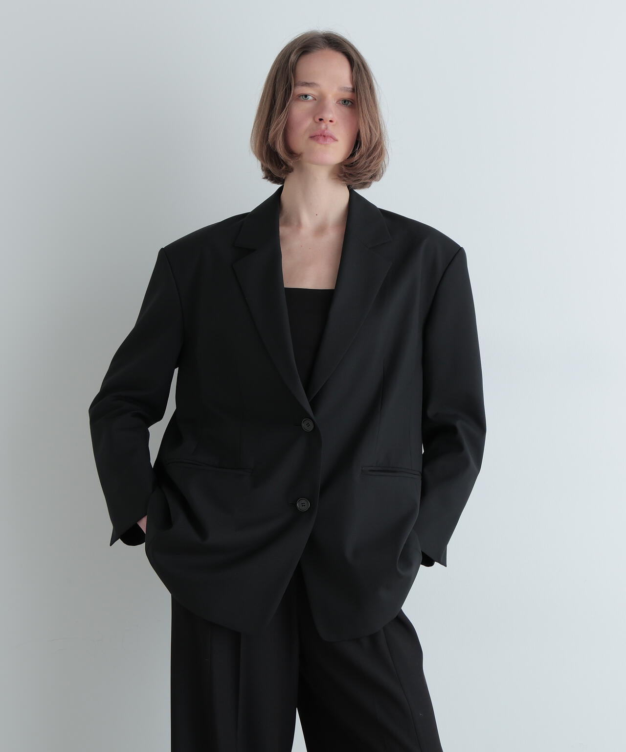 ルフィル le phil ウールジャケット　ドルマンジャケット　ブラック LE PHIL SPORTS》ボアパイルジャケット | LE PHIL（ル フィル