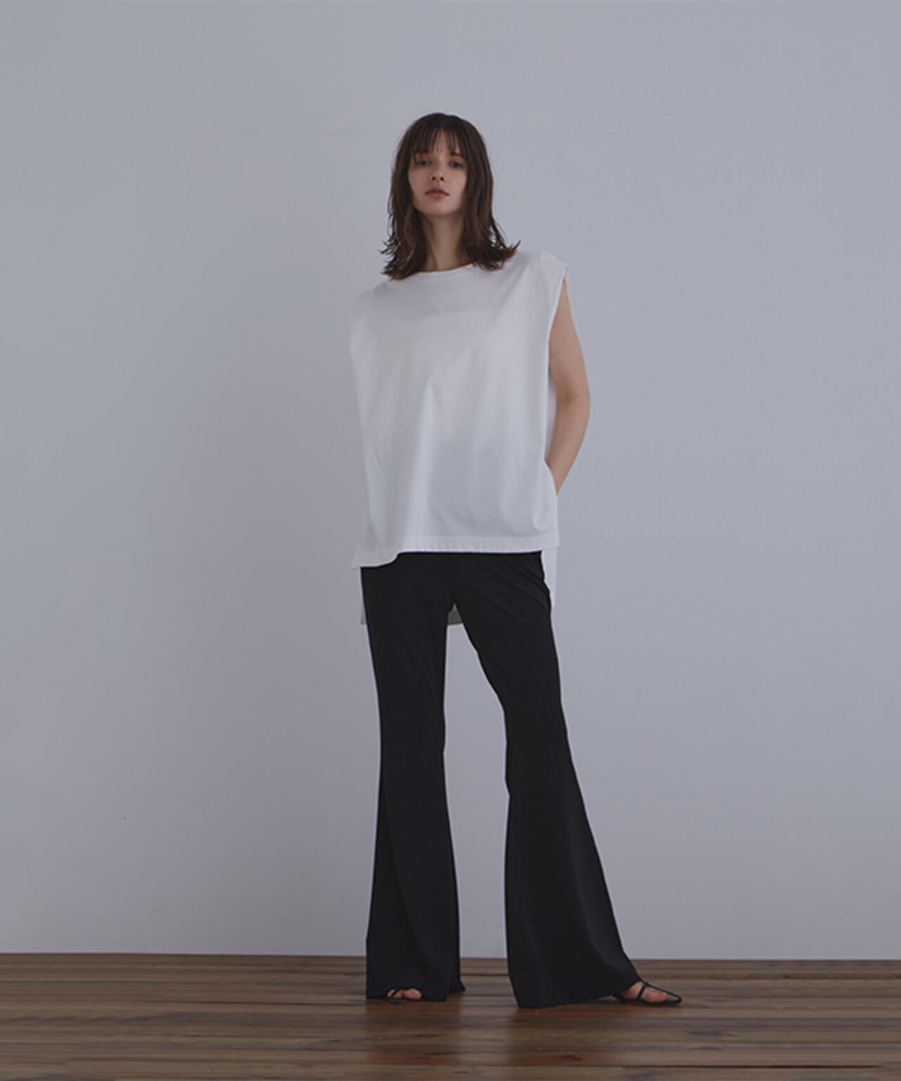 シルキースムースノースリーブT