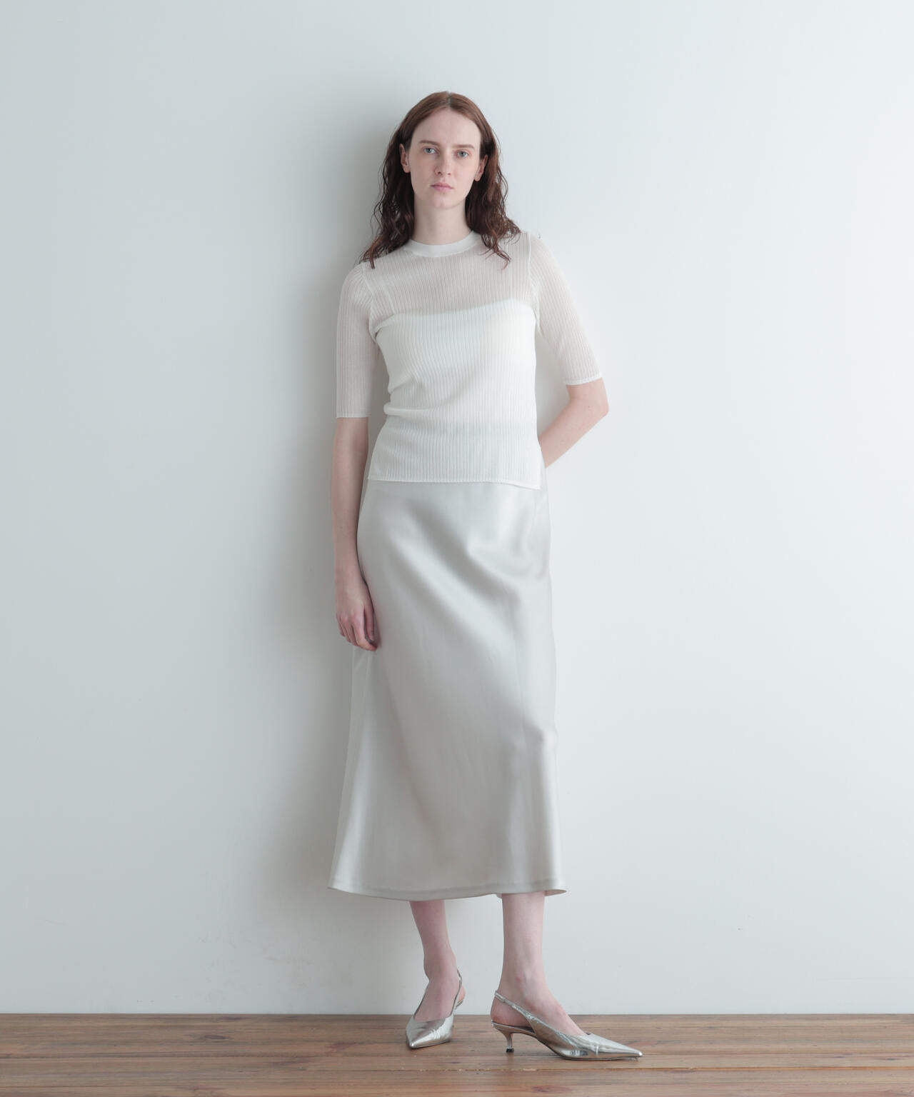 シアーニット半袖