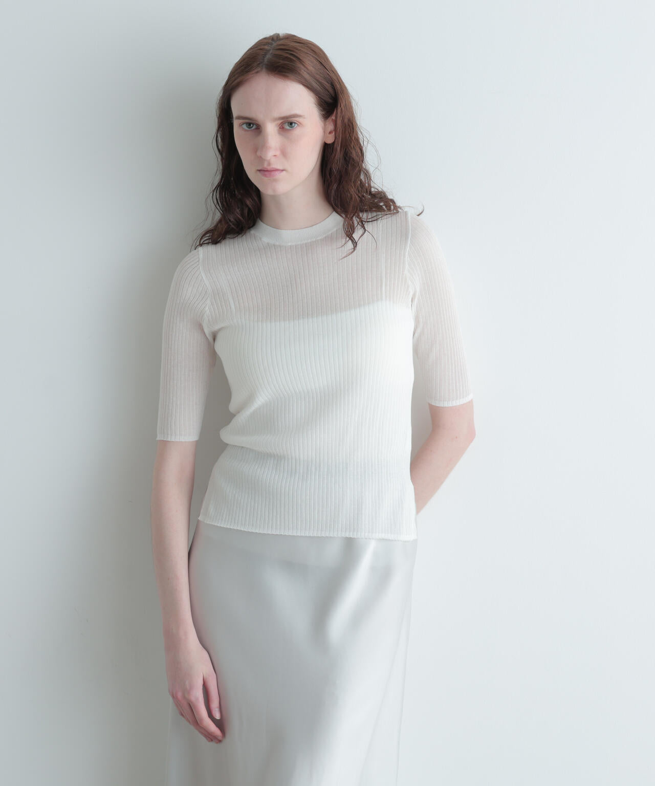 シアーニット半袖