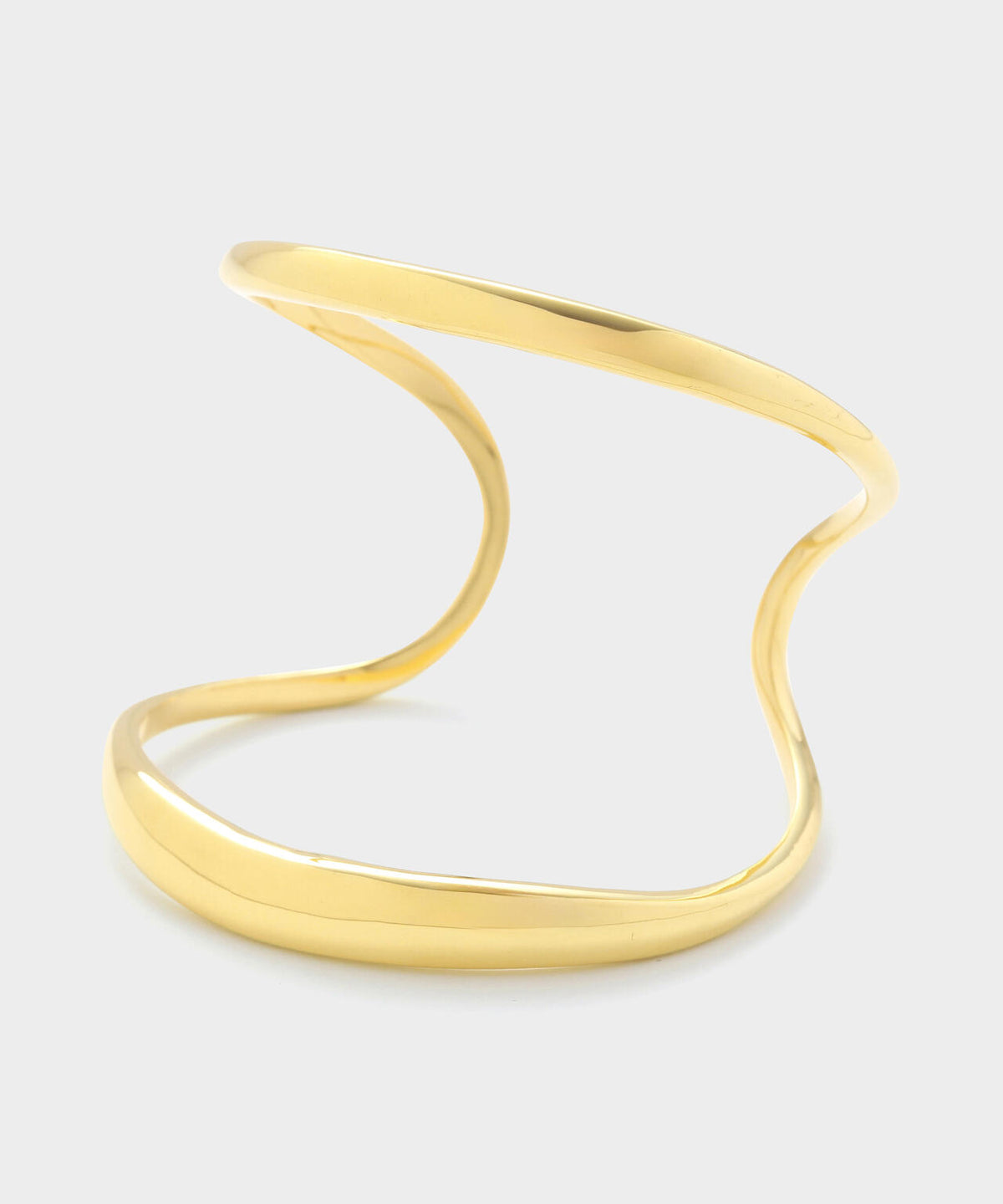 【JAMIRAY / ジャミレイ】LINE SCULPT BANGLE GD