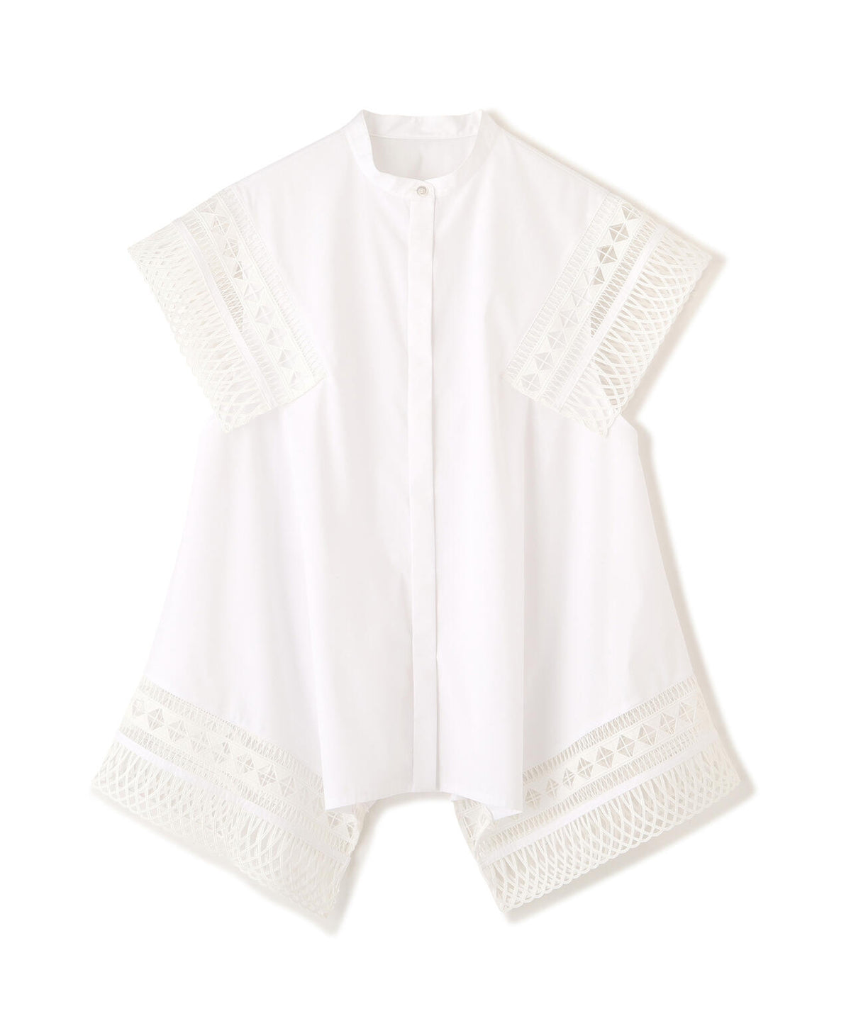 タイプライターレースブラウス