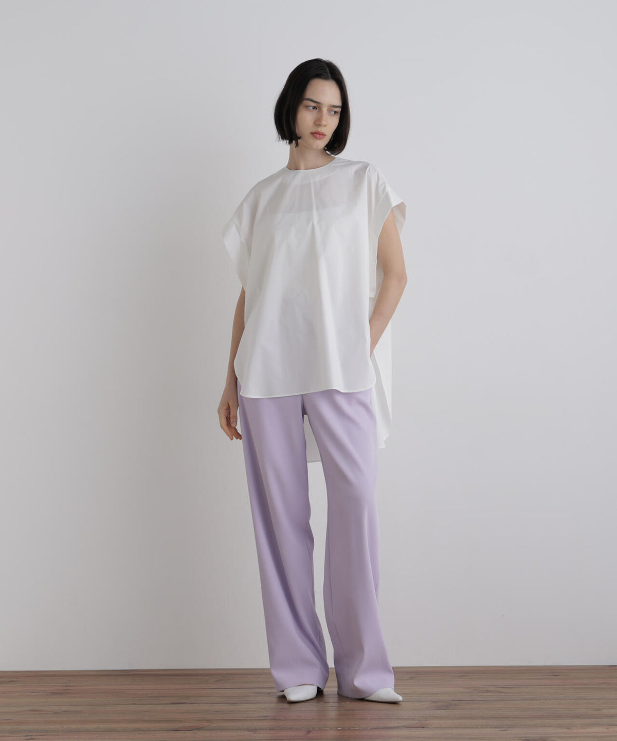 SOLOTEXブロードオーバーサイズブラウス