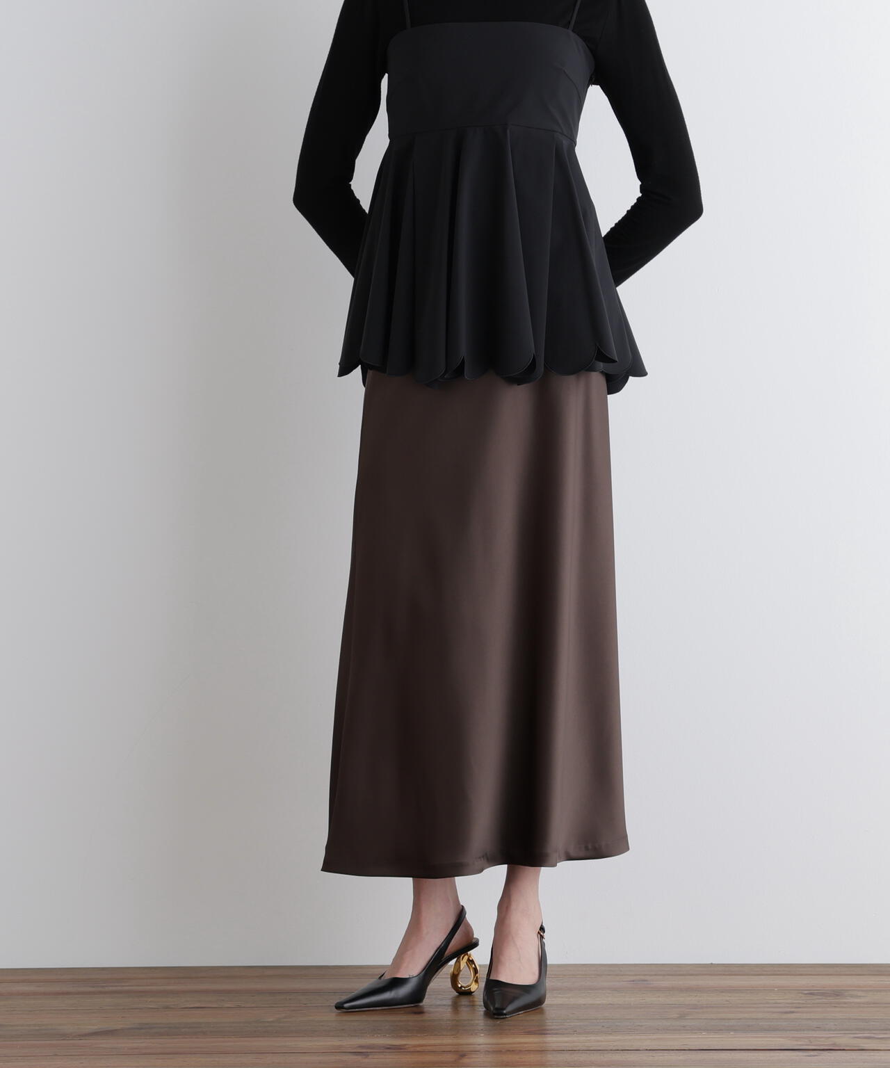 クラシックサテンスカート