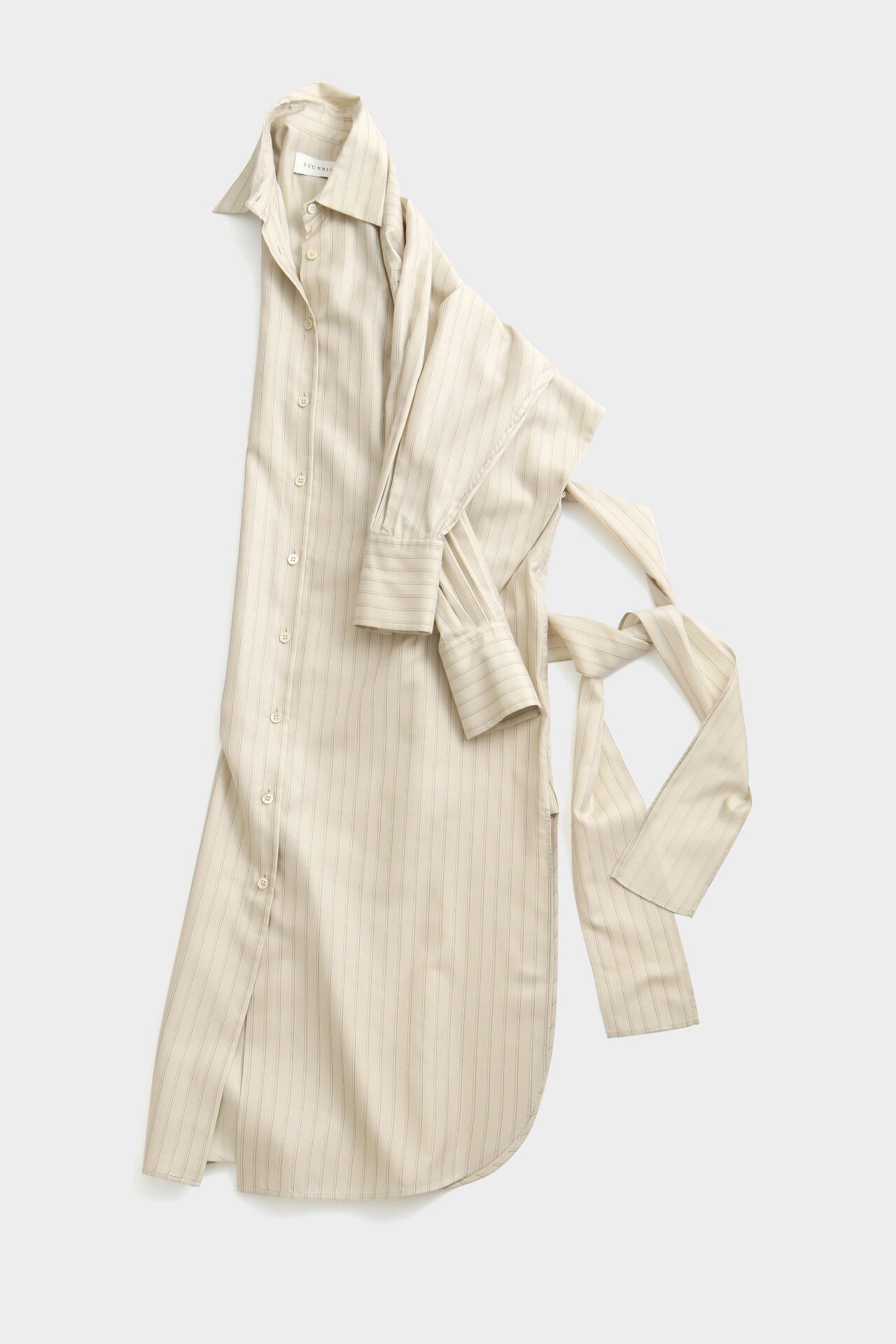 Belted Long Shirt Dress