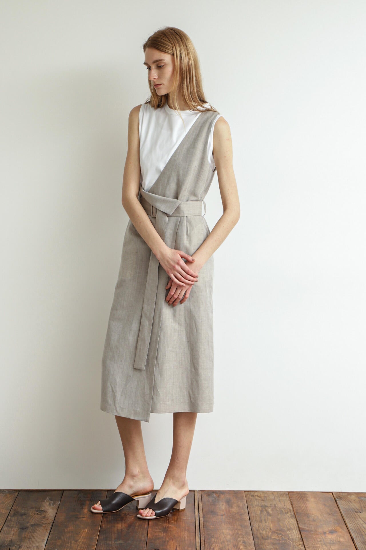 One-shoulder Wrap Skirt