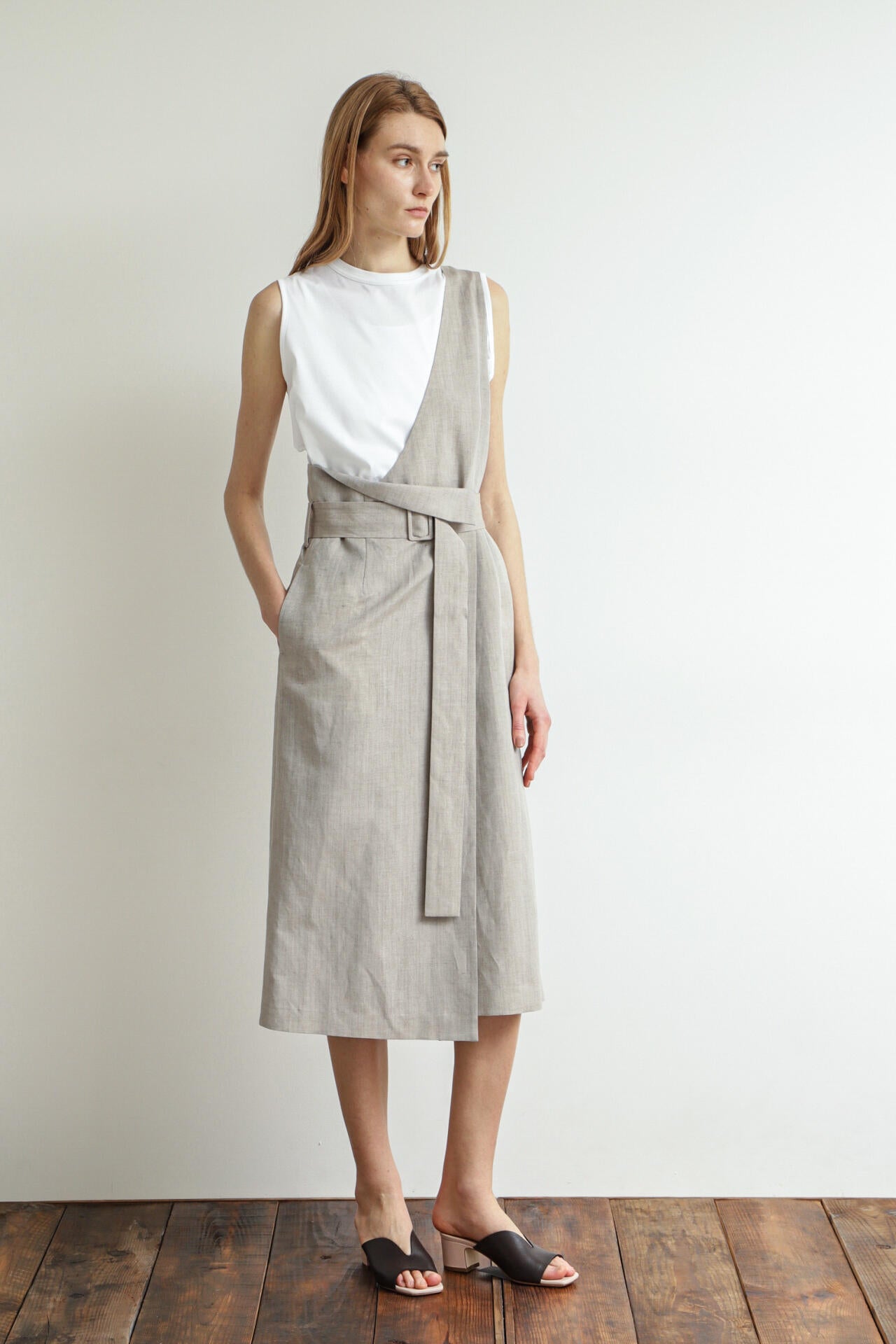 One-shoulder Wrap Skirt