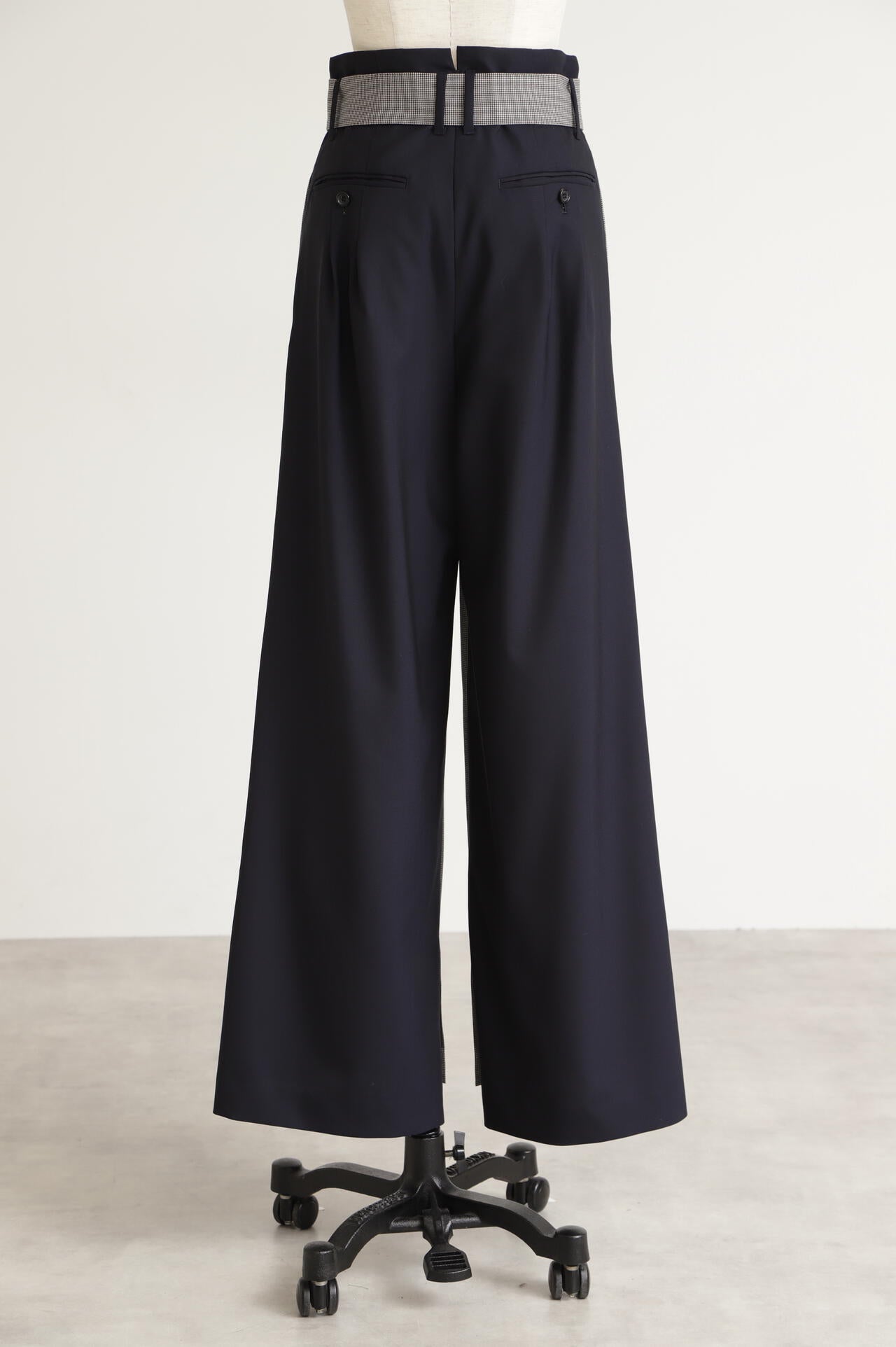 High Waist Pattern Combination Pants