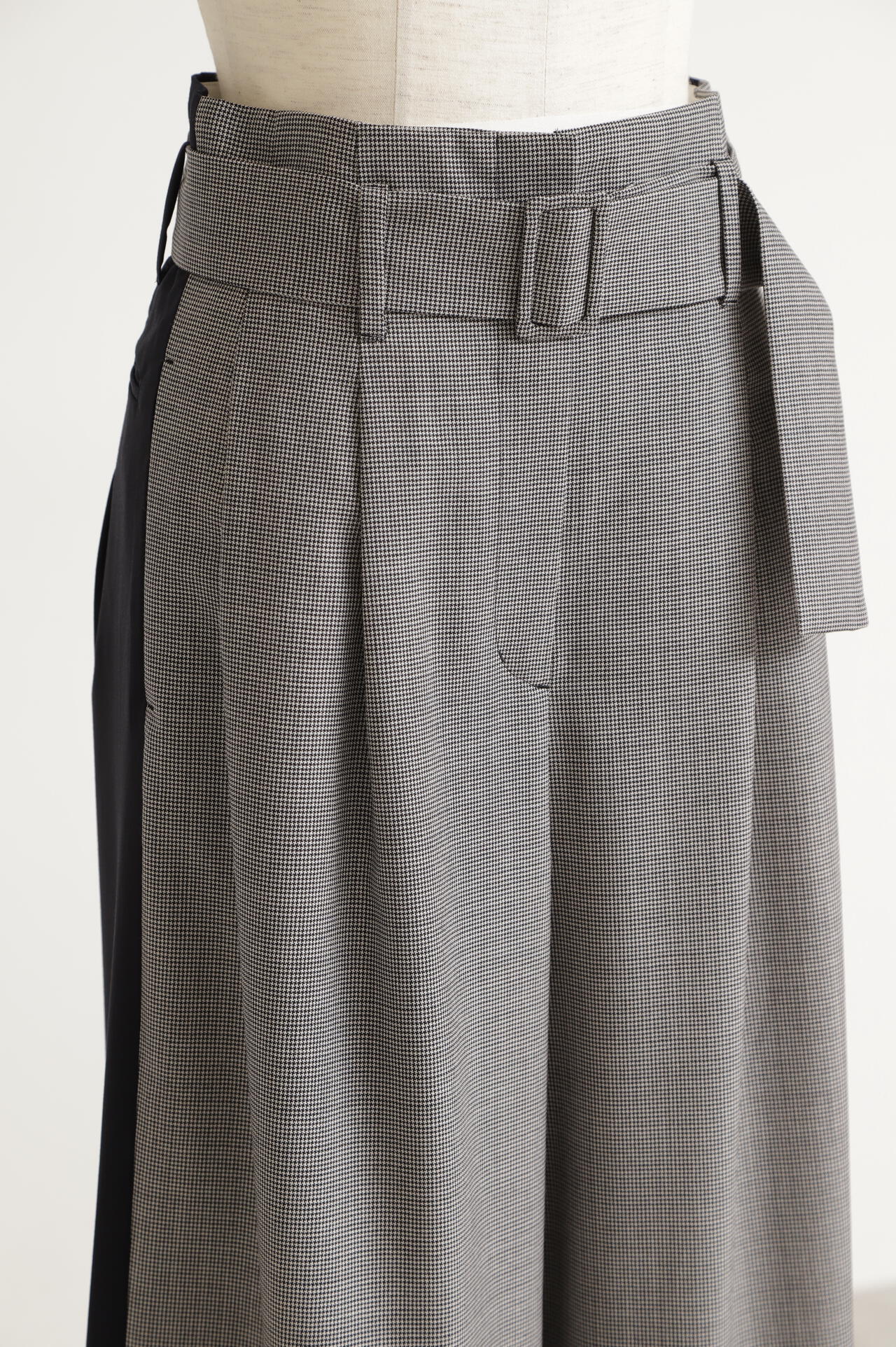 High Waist Pattern Combination Pants