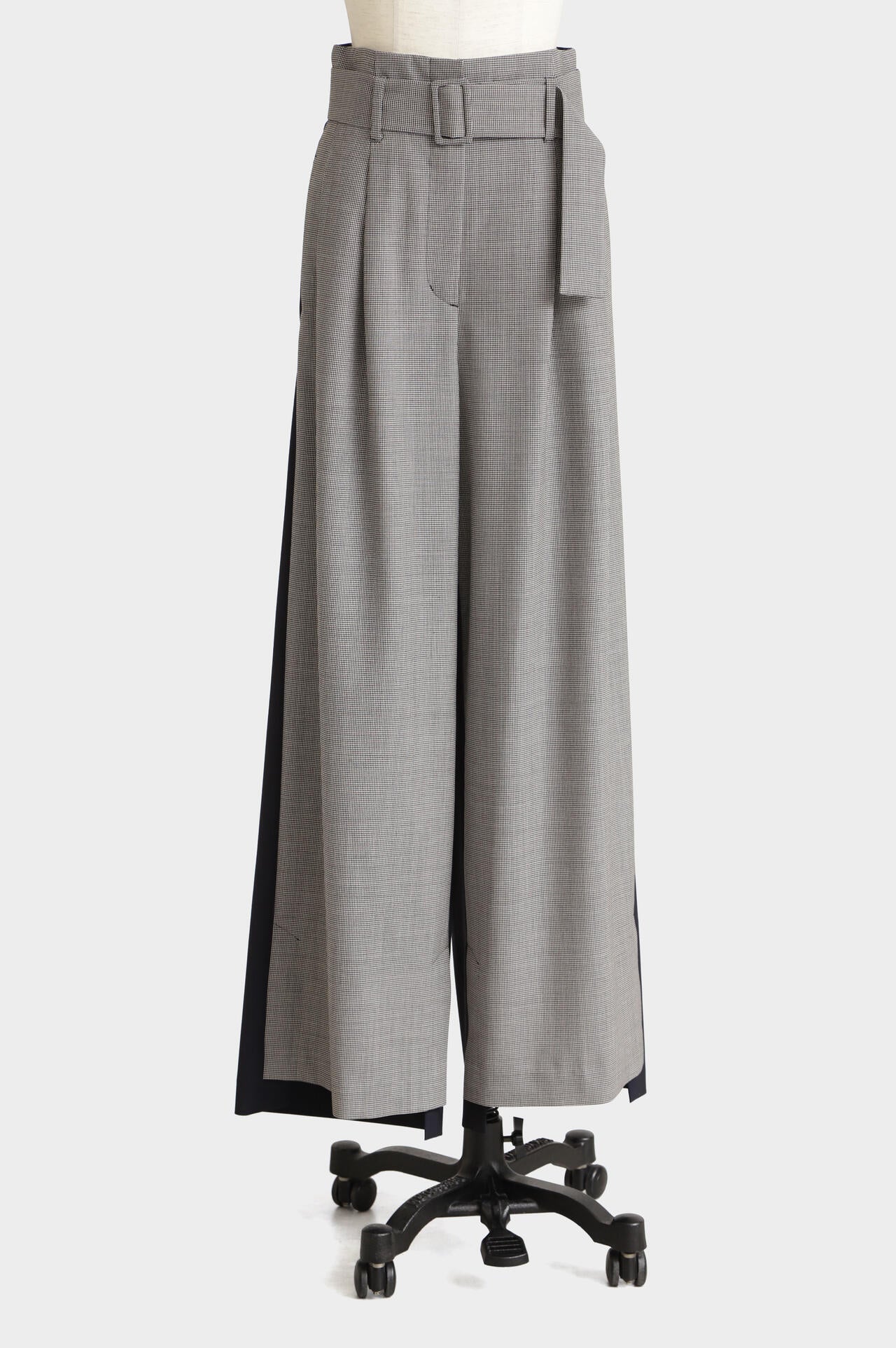 High Waist Pattern Combination Pants