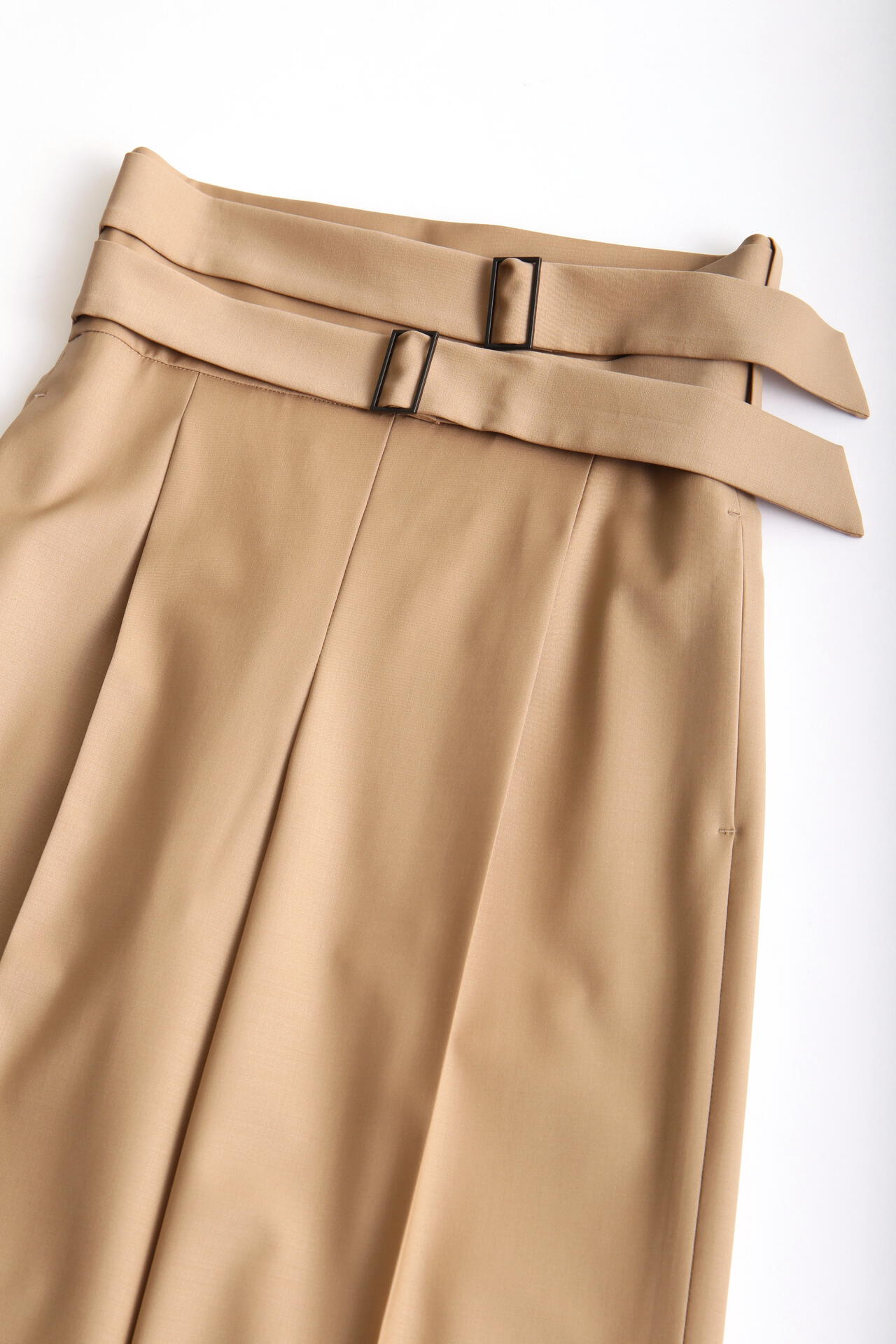High Waist Double Buckle Pants