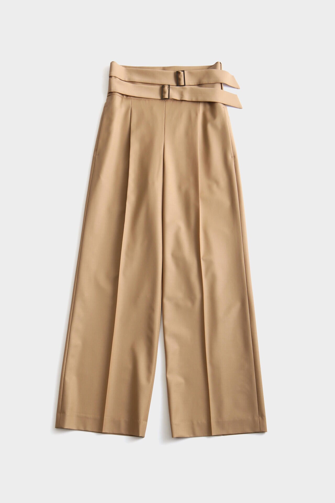 High Waist Double Buckle Pants