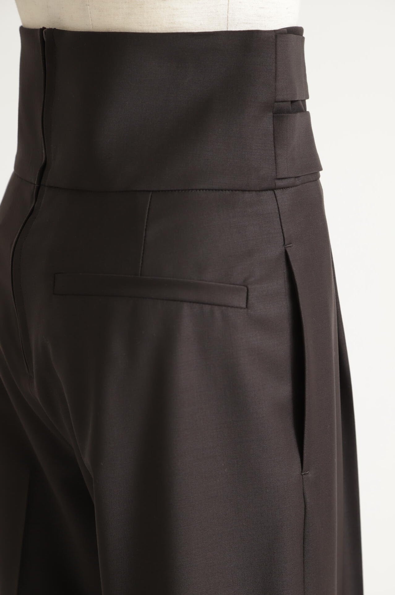 High Waist Double Buckle Pants
