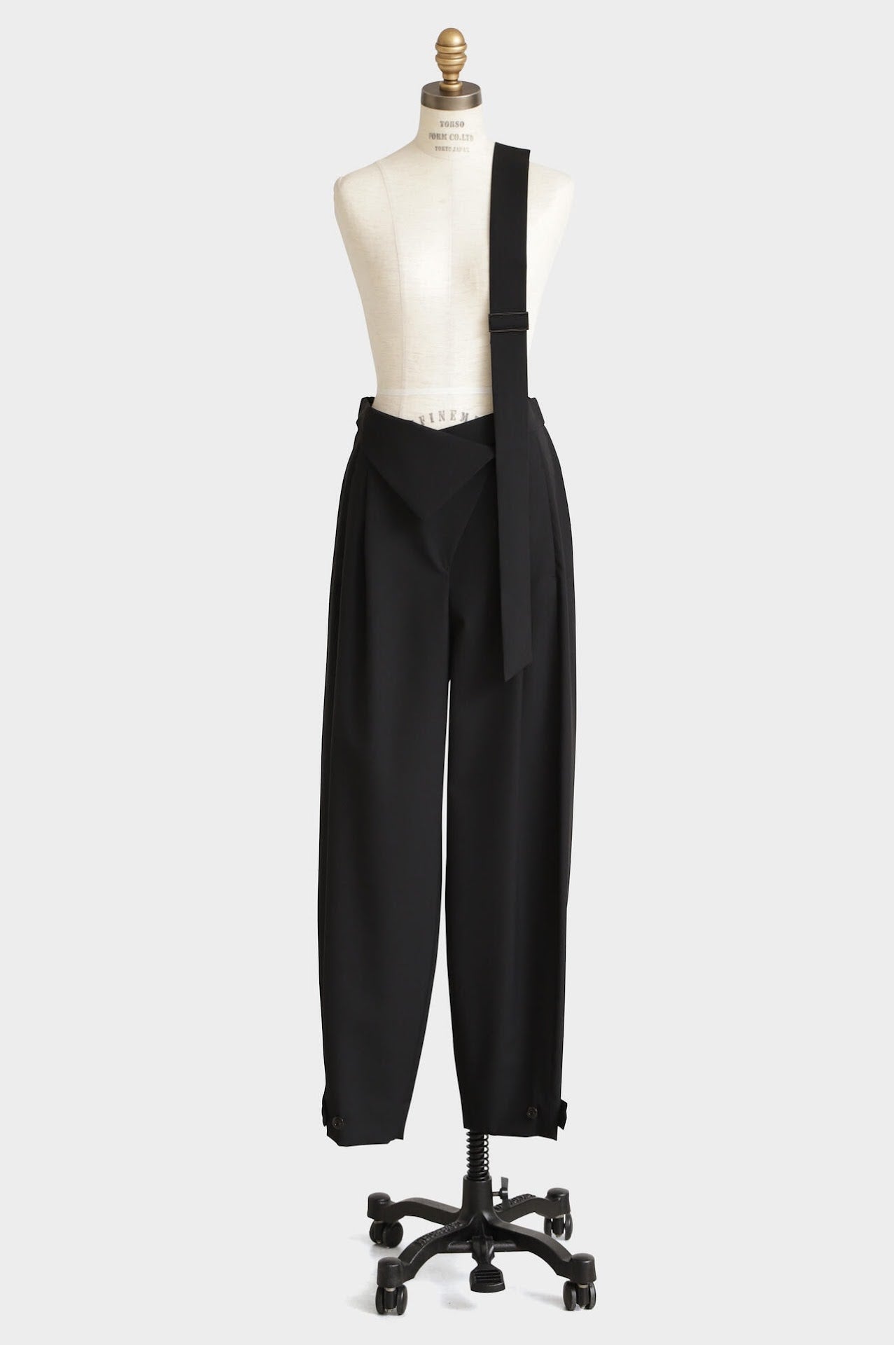 One-shoulder Suspender Pants