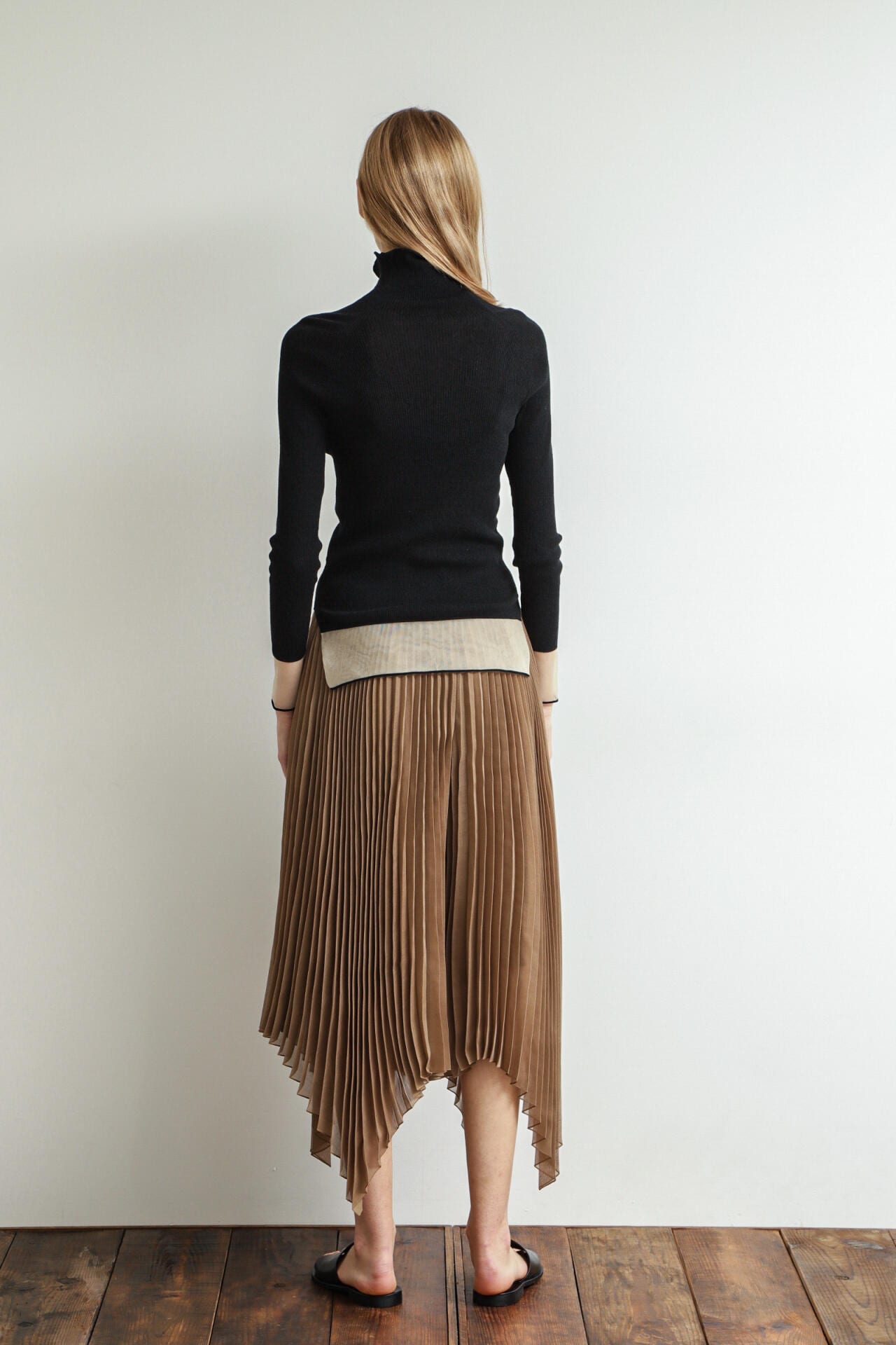 Sheer Pleated Pants