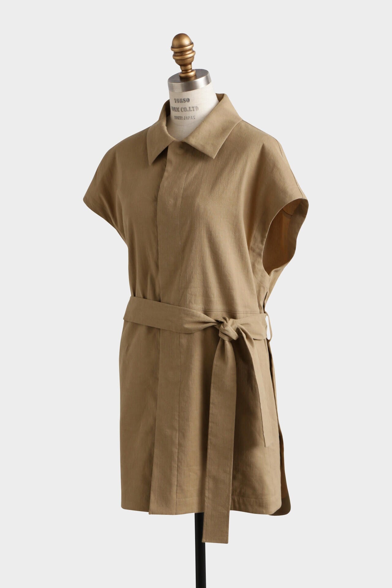 【TV着用】 Belted Sleeveless Jacket