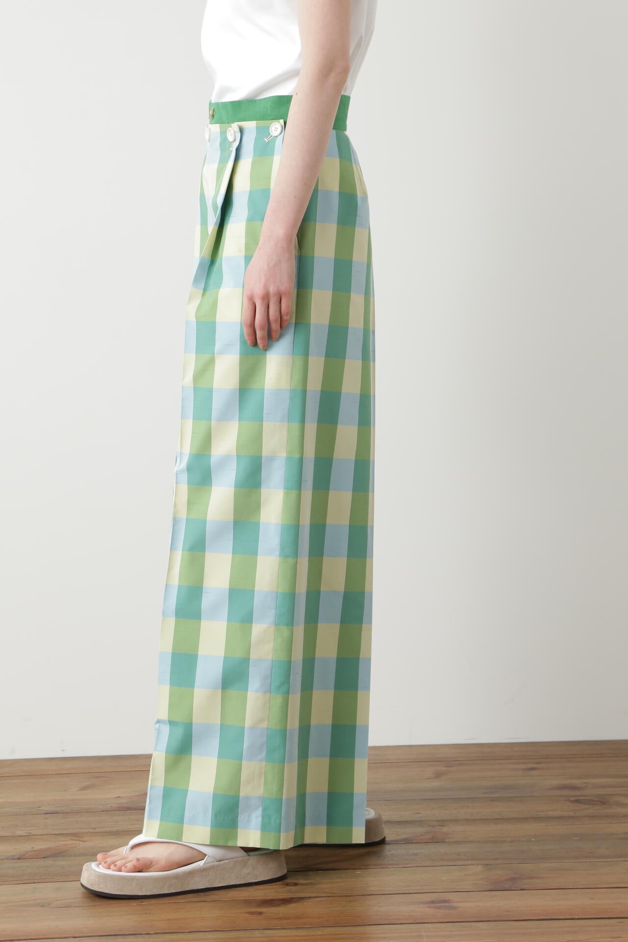 Check Combination Pants