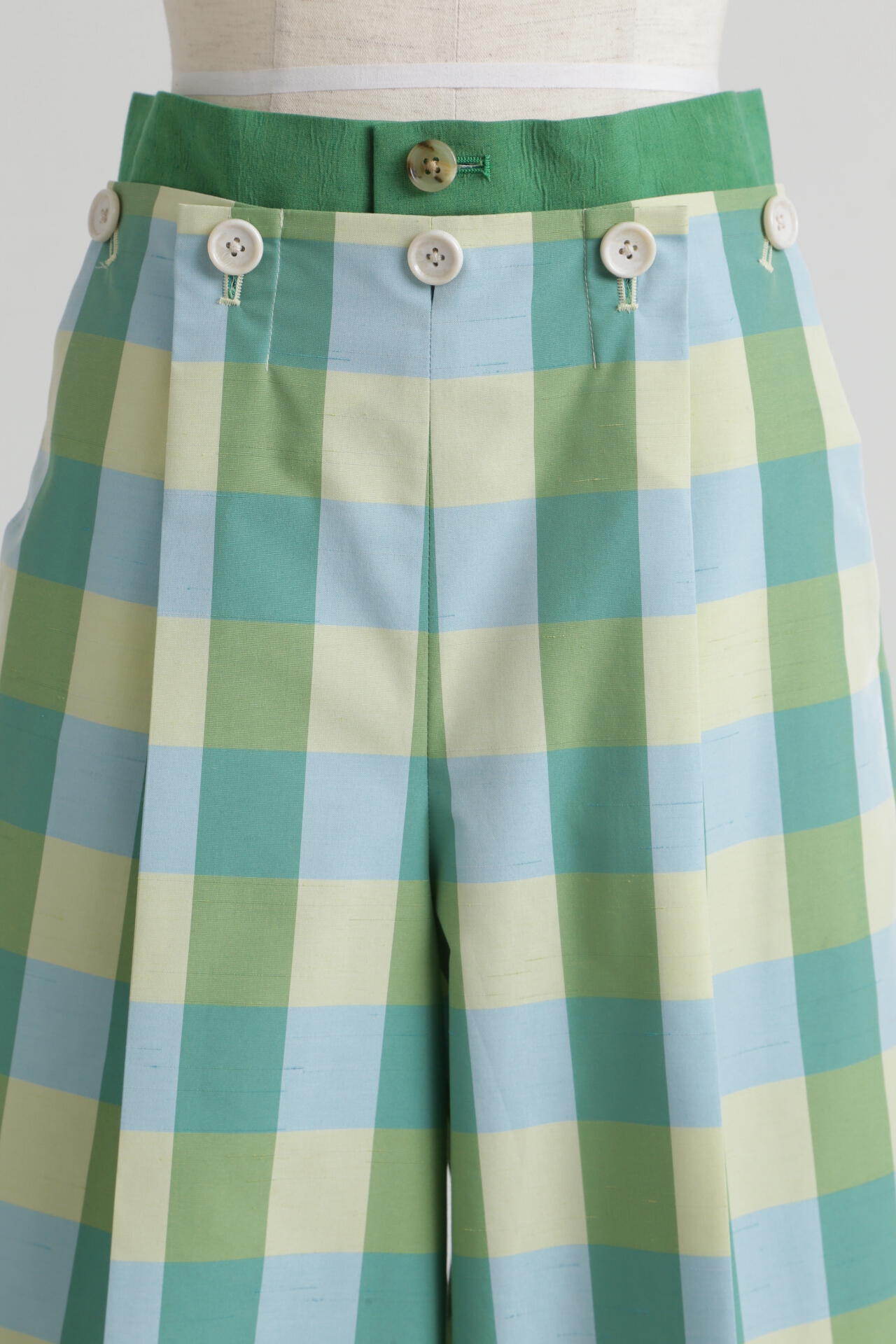 Check Combination Pants