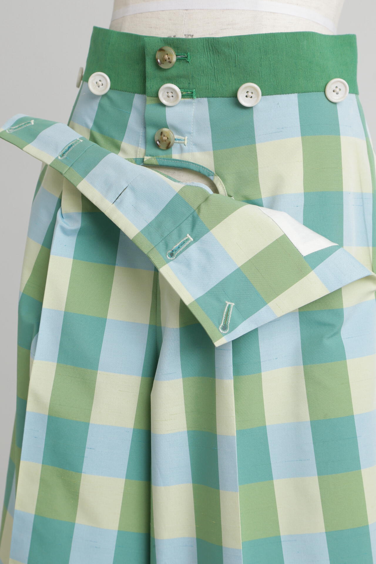 Check Combination Pants