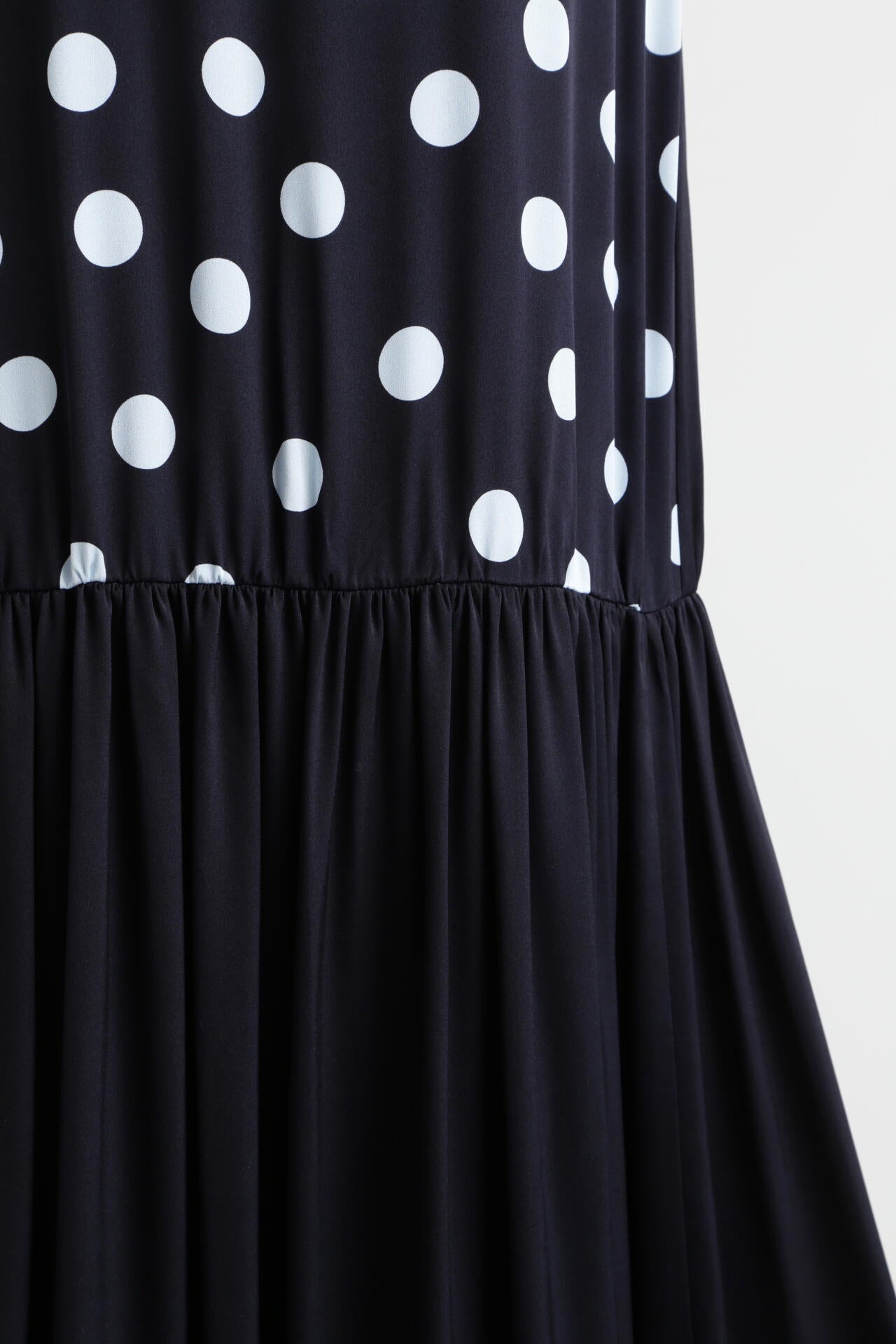 Printed Silk Dot Dress