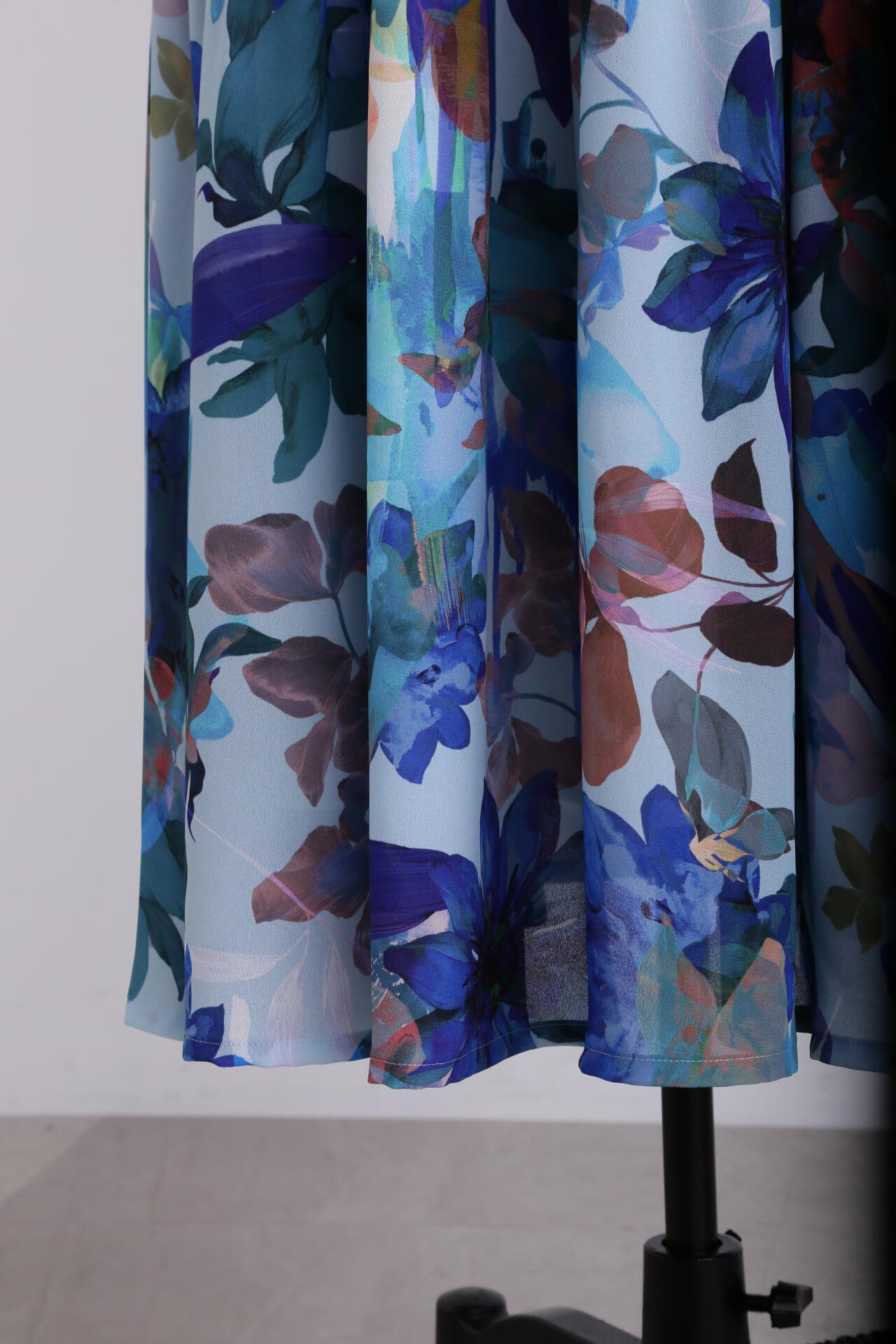 【TV着用】Flower Printed Flare Skirt