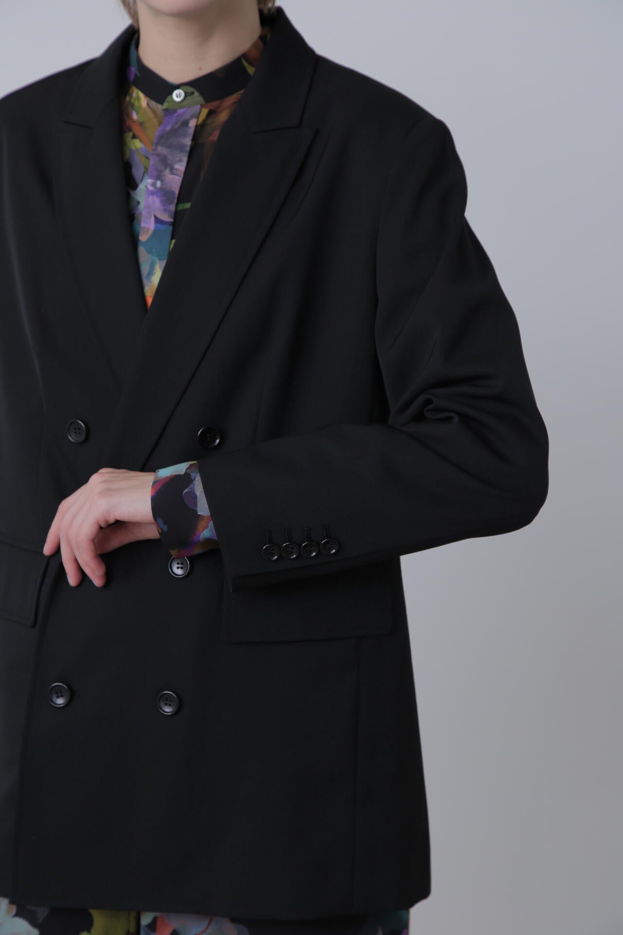【TV着用】 【Oggi STORY掲載商品】Double Breasted Jacket