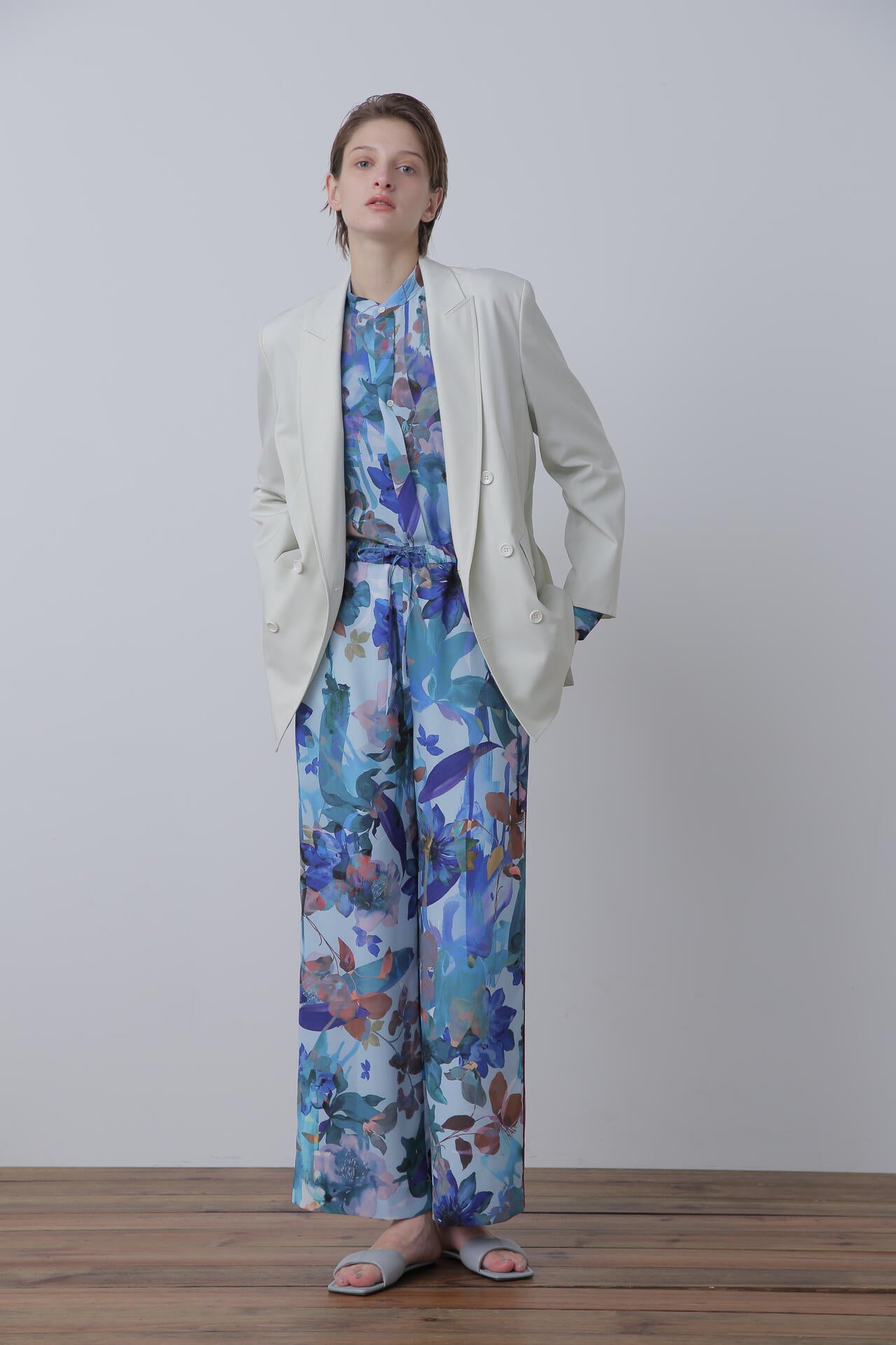 【TV着用】 【Oggi STORY掲載商品】Double Breasted Jacket
