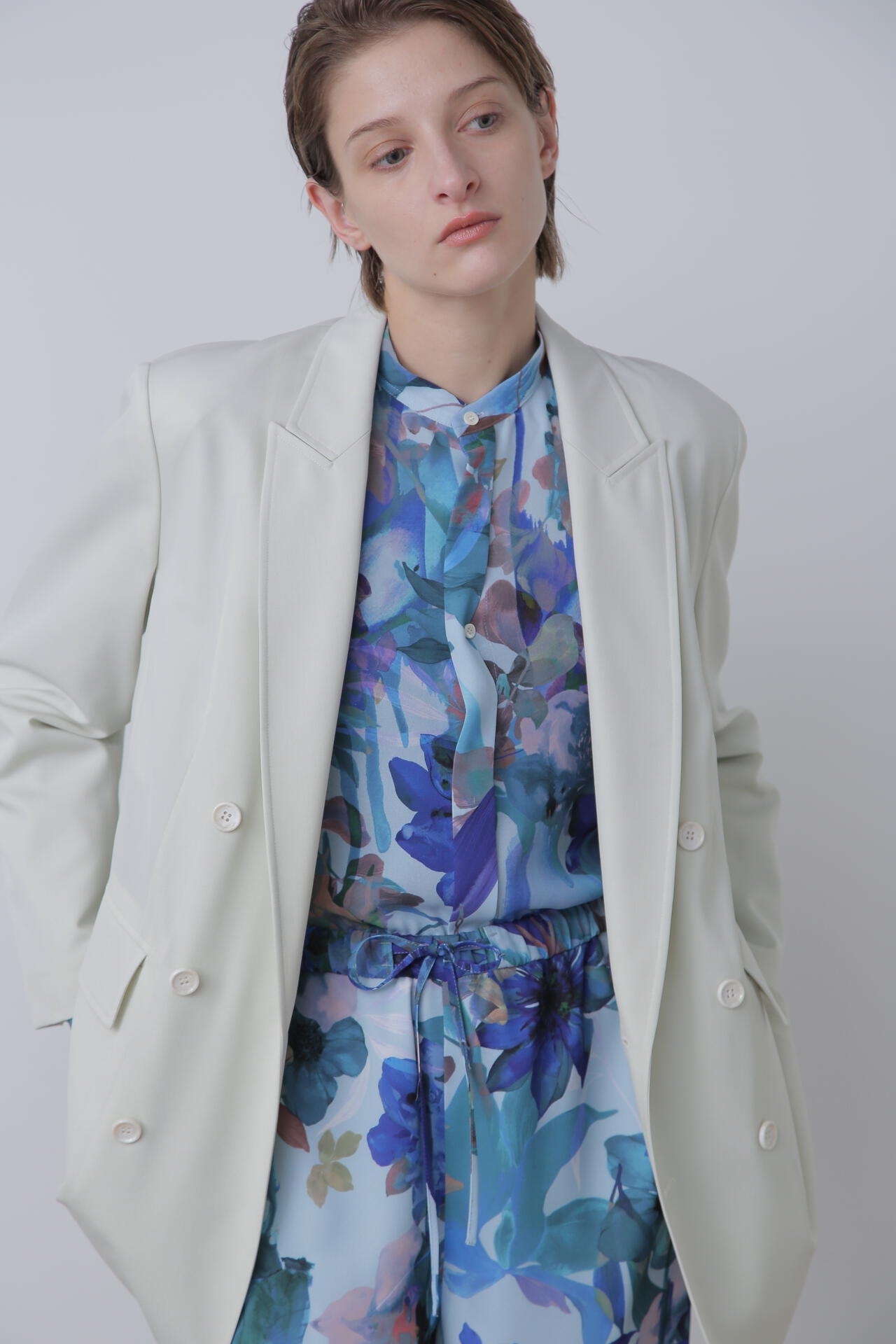 【TV着用】 【Oggi STORY掲載商品】Double Breasted Jacket
