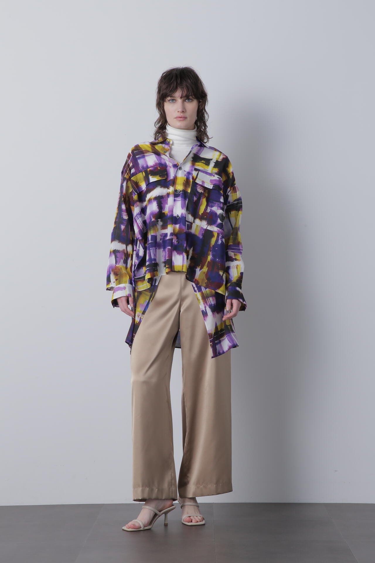 【TV着用】Art Check Print Shirts