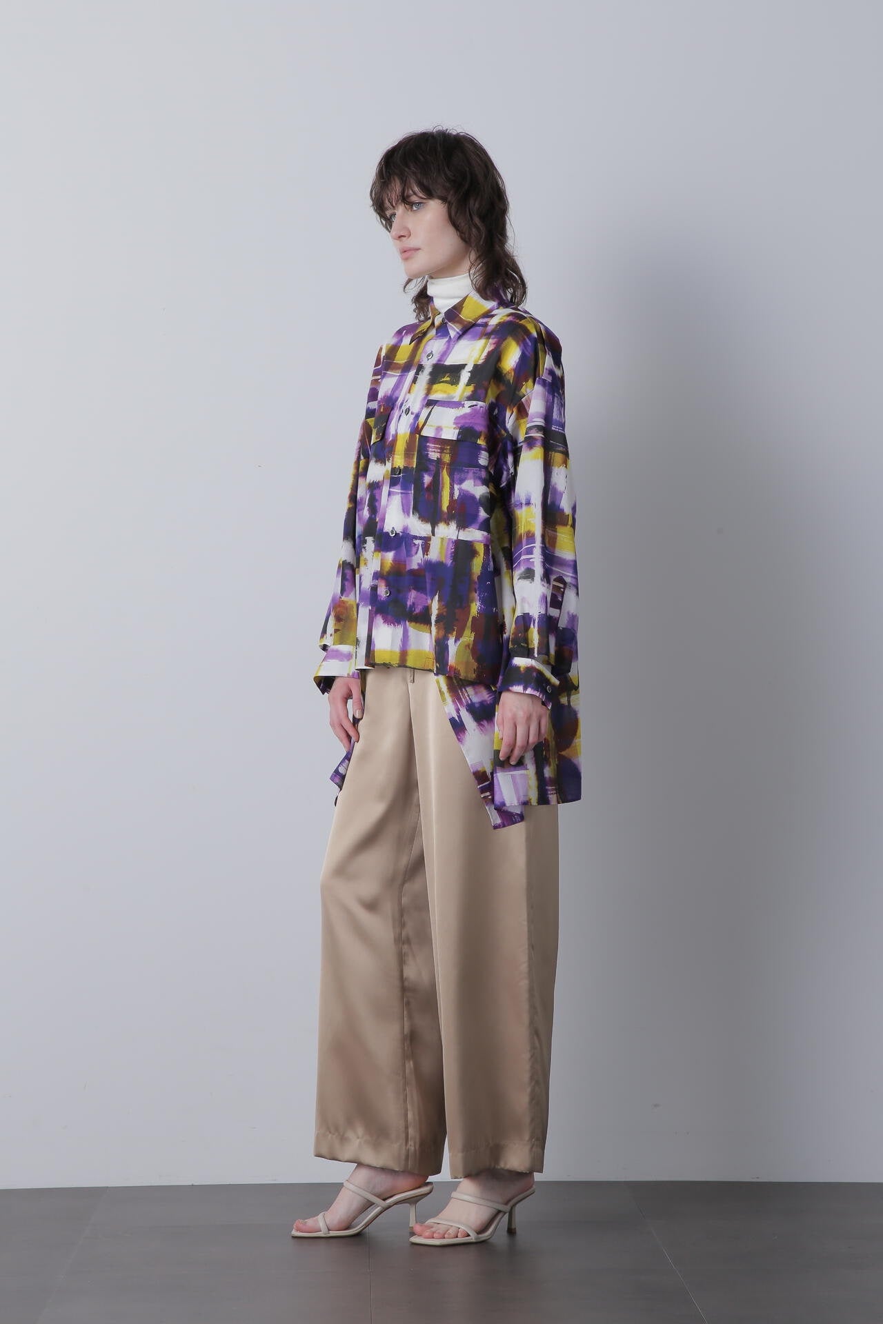 【TV着用】Art Check Print Shirts