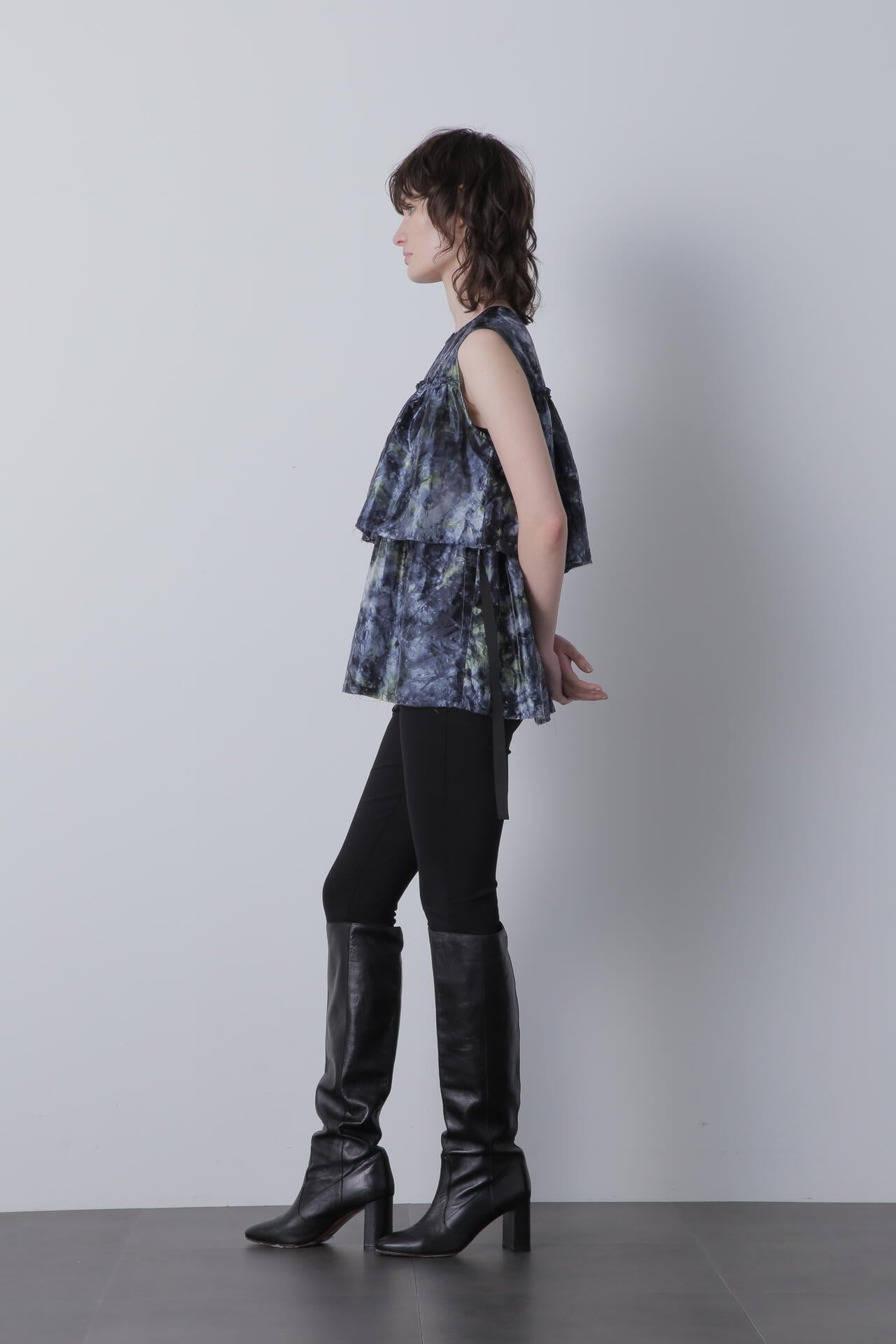 【TV着用】Gradation Dyed Organdy Blouse