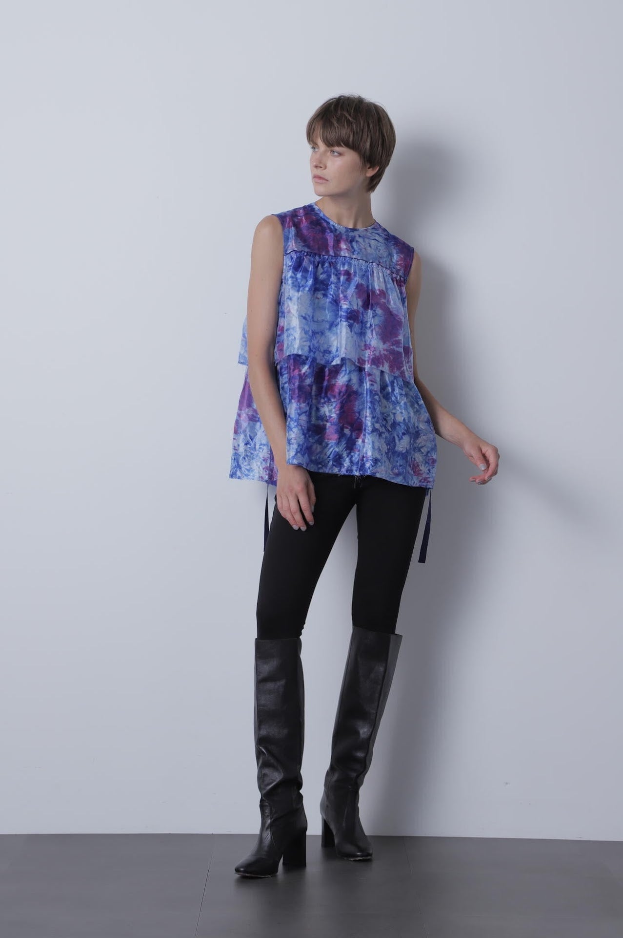 【TV着用】Gradation Dyed Organdy Blouse