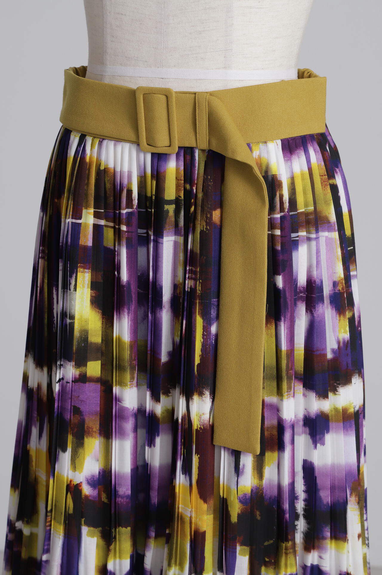 【TV着用】Belted Pleats Skirt