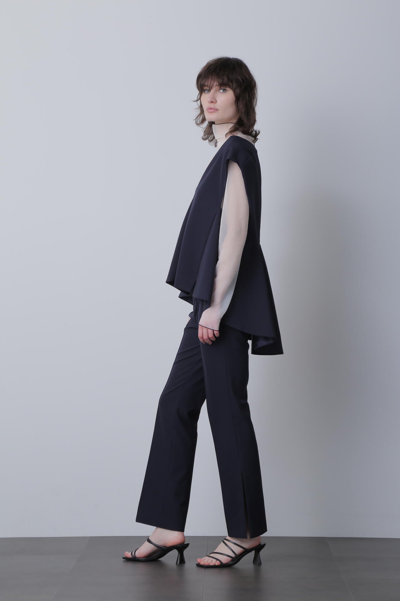 Side Slit Stretch Flare Pants