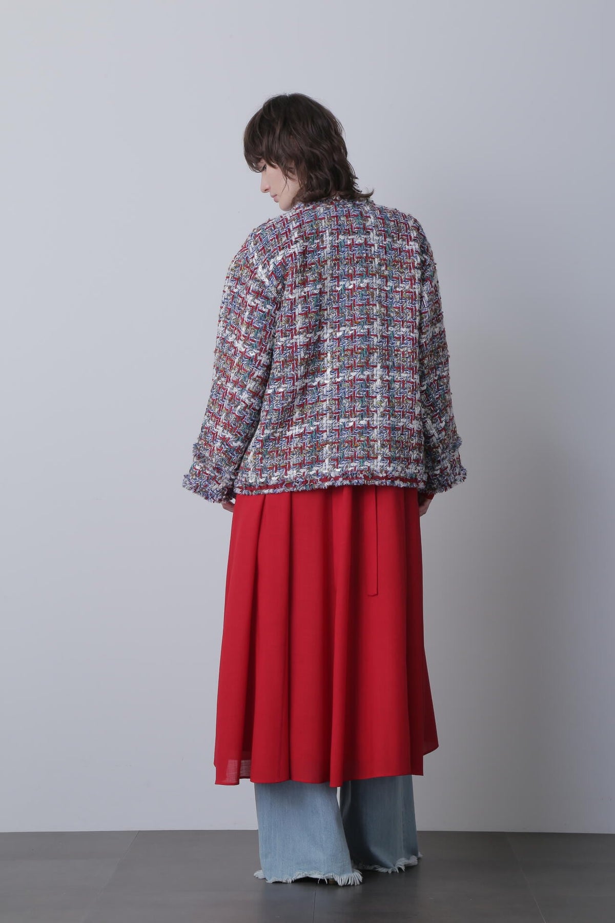 Round No Collar Jacket